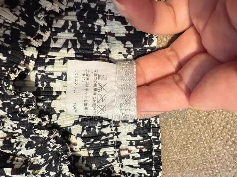 Issey Miyake Issey Miyake size:5 Black White Houndstooth Skirt Size 31" - 4 Thumbnail