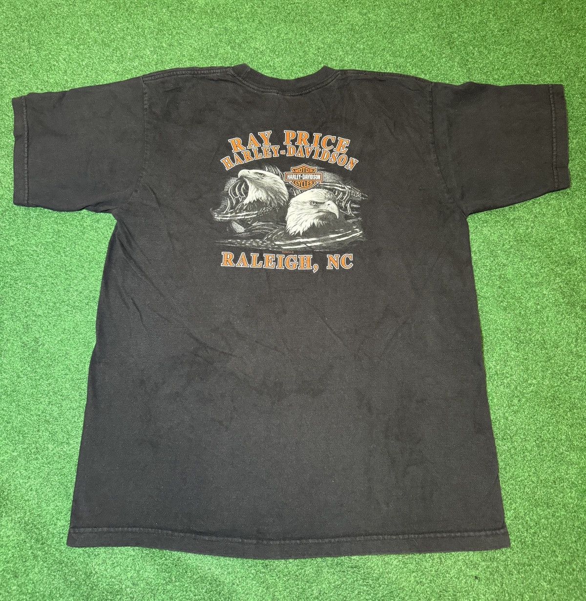 Harley Davidson Y2K Harley Davidson Raleigh North Carolina Biker T Shirt Size US XL / EU 56 / 4 - 6 Thumbnail
