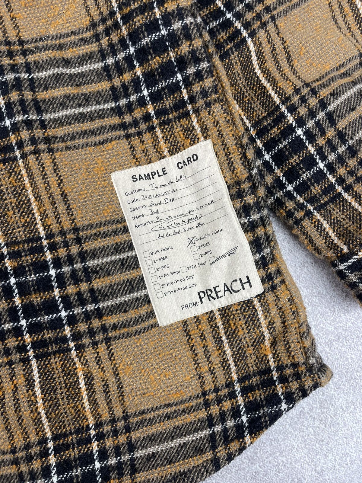 Preach Preach Sample Plaid Flannel Shirt Jacket Size M Size US M / EU 48-50 / 2 - 5 Thumbnail