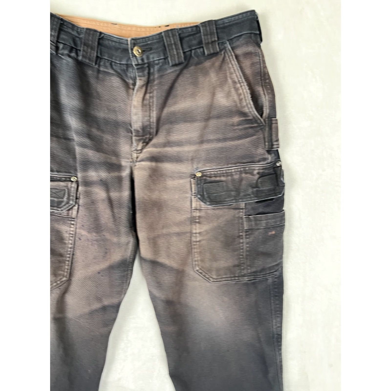 Vintage Duluth Men’s Black Cargo Carpenter Pockets Pants Size 34x29 Size US 34 / EU 50 - 4 Thumbnail