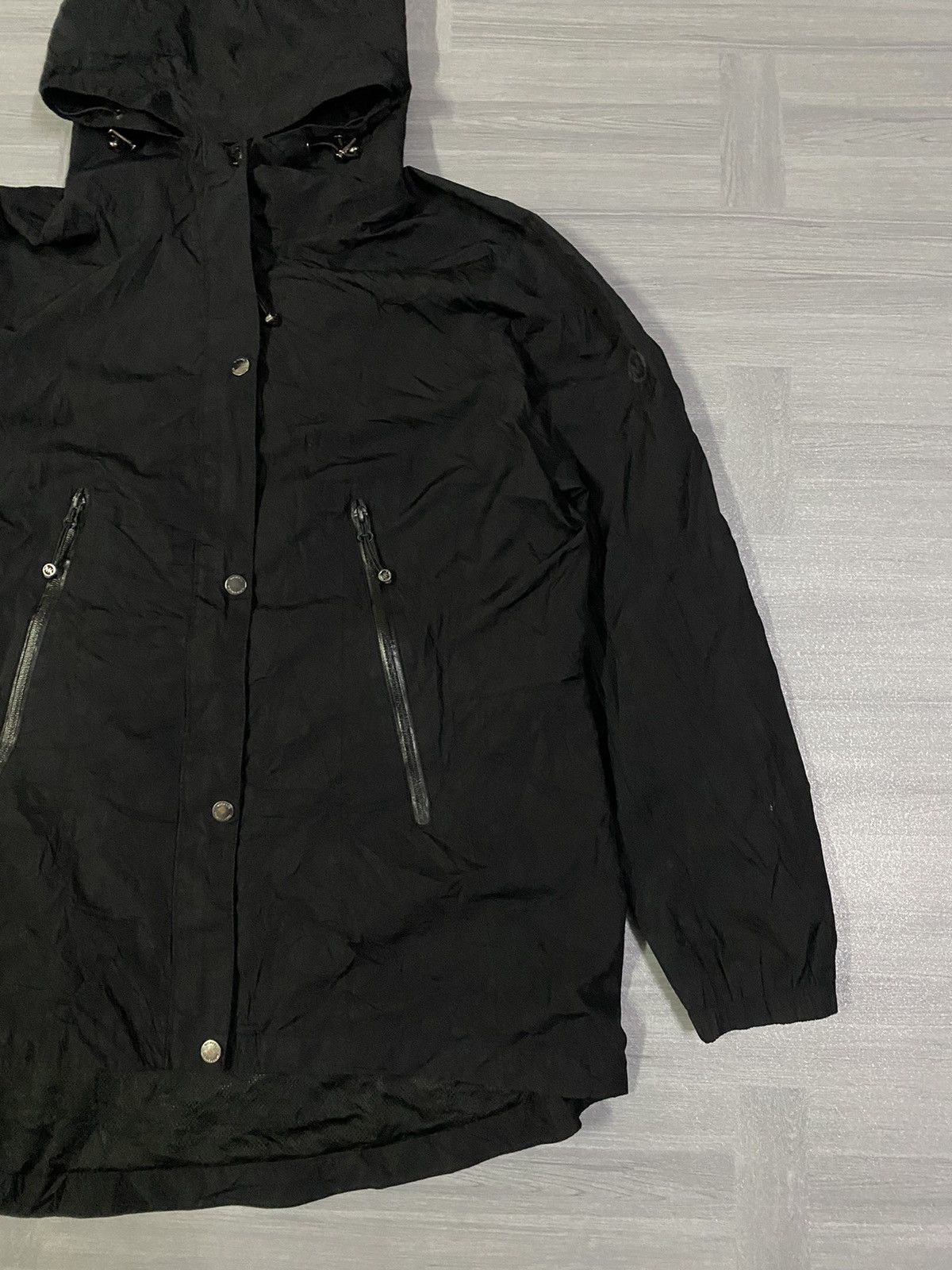 Michael Kors Zip-Up and Button Up Hooded Windbreaker