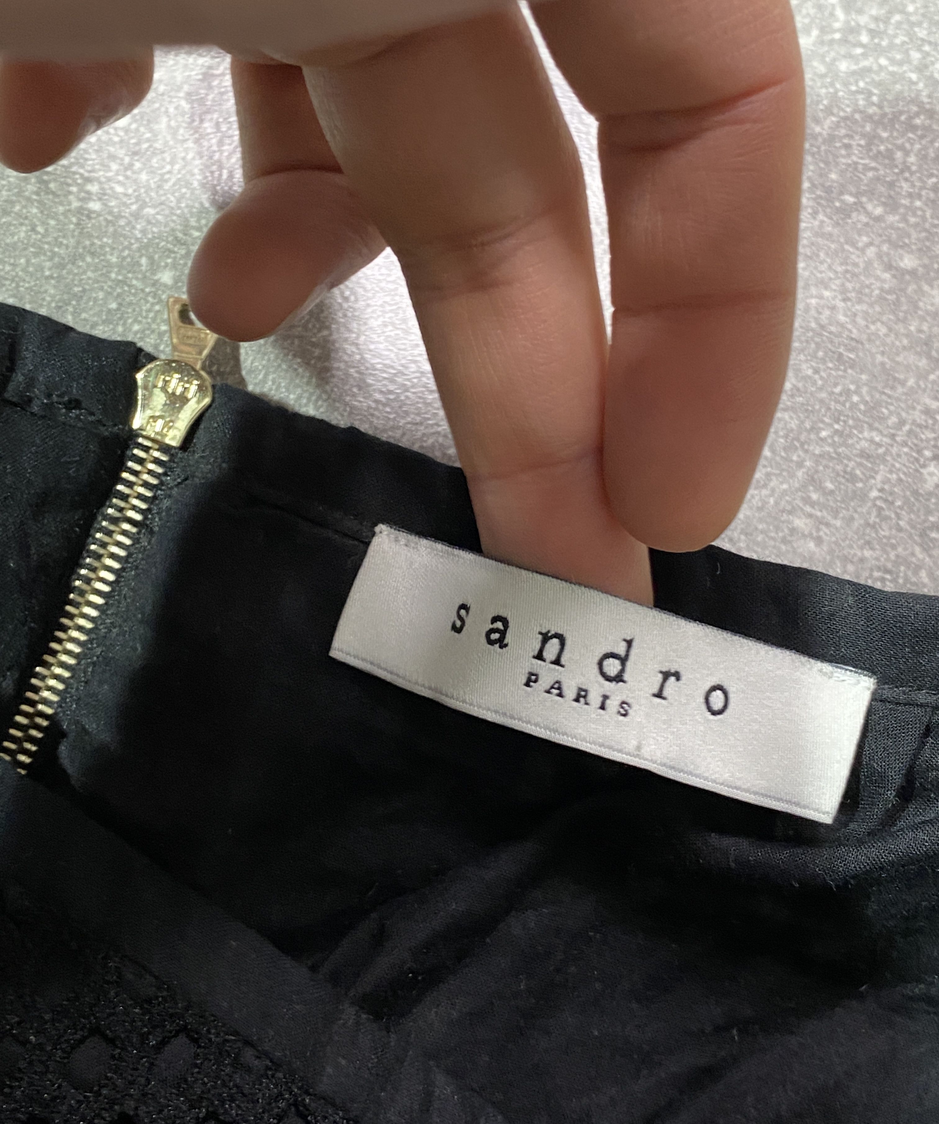 Sandro Sandro mesh mini black skirt Size 25" / US 0 / IT 36 - 5 Thumbnail