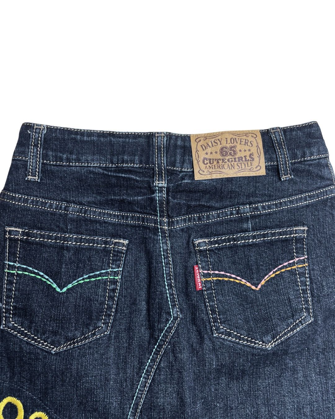 Japanese Brand Daisy Girls Japan Vintage Denim Mini Skirt Size 26" / US 2 / IT 38 - 8 Thumbnail