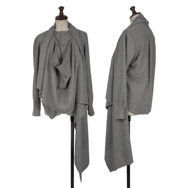 Comme des Garcons Comme Des Garcons Grey Retro Fake Two-Piece Design Top Size XS / US 0-2 / IT 36-38 - 1 Thumbnail