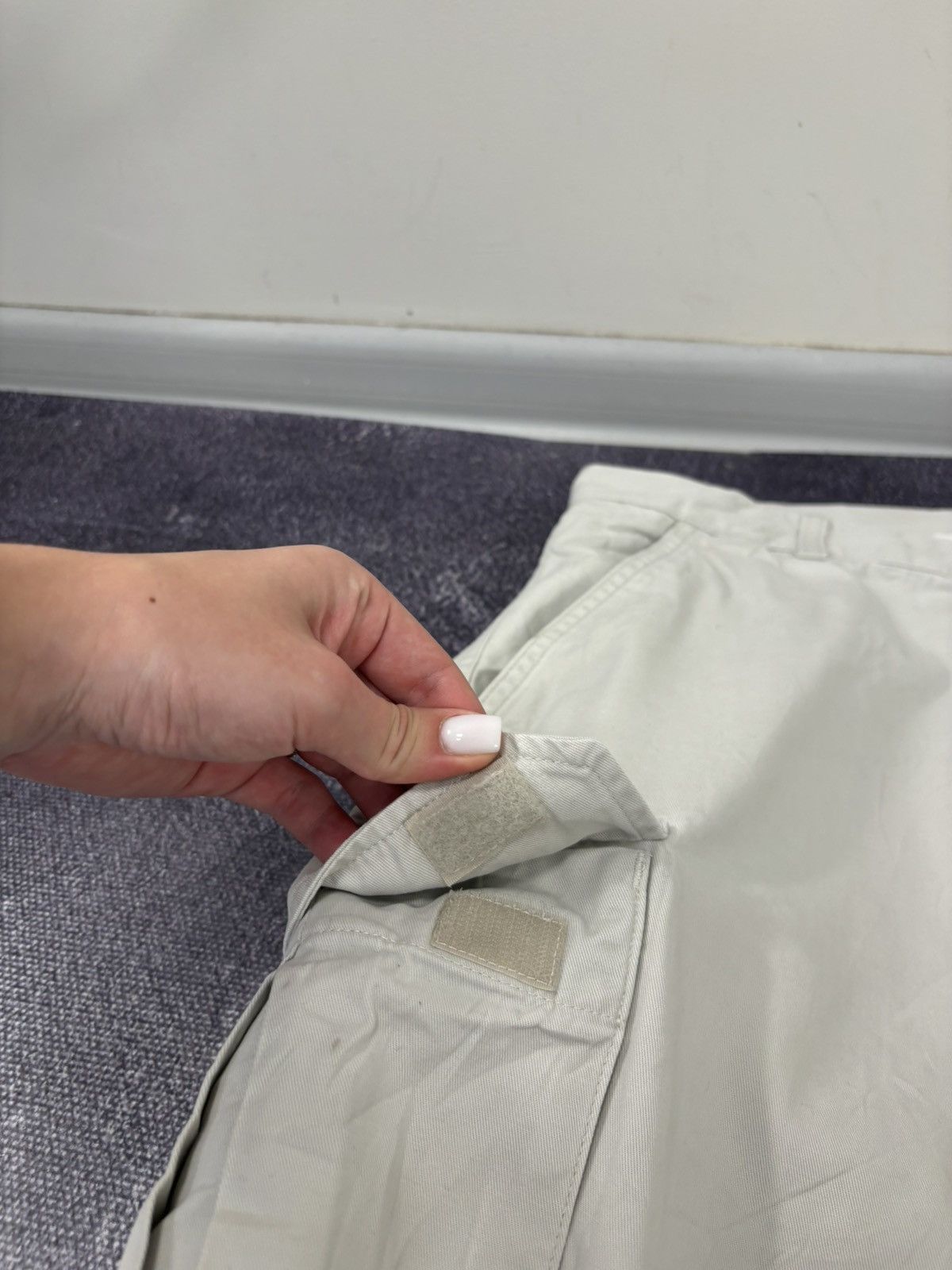 Dockers Vintage Dockers Utility USA Hype Beige Baggy Cargo Shorts Size US 36 / EU 52 - 5 Thumbnail