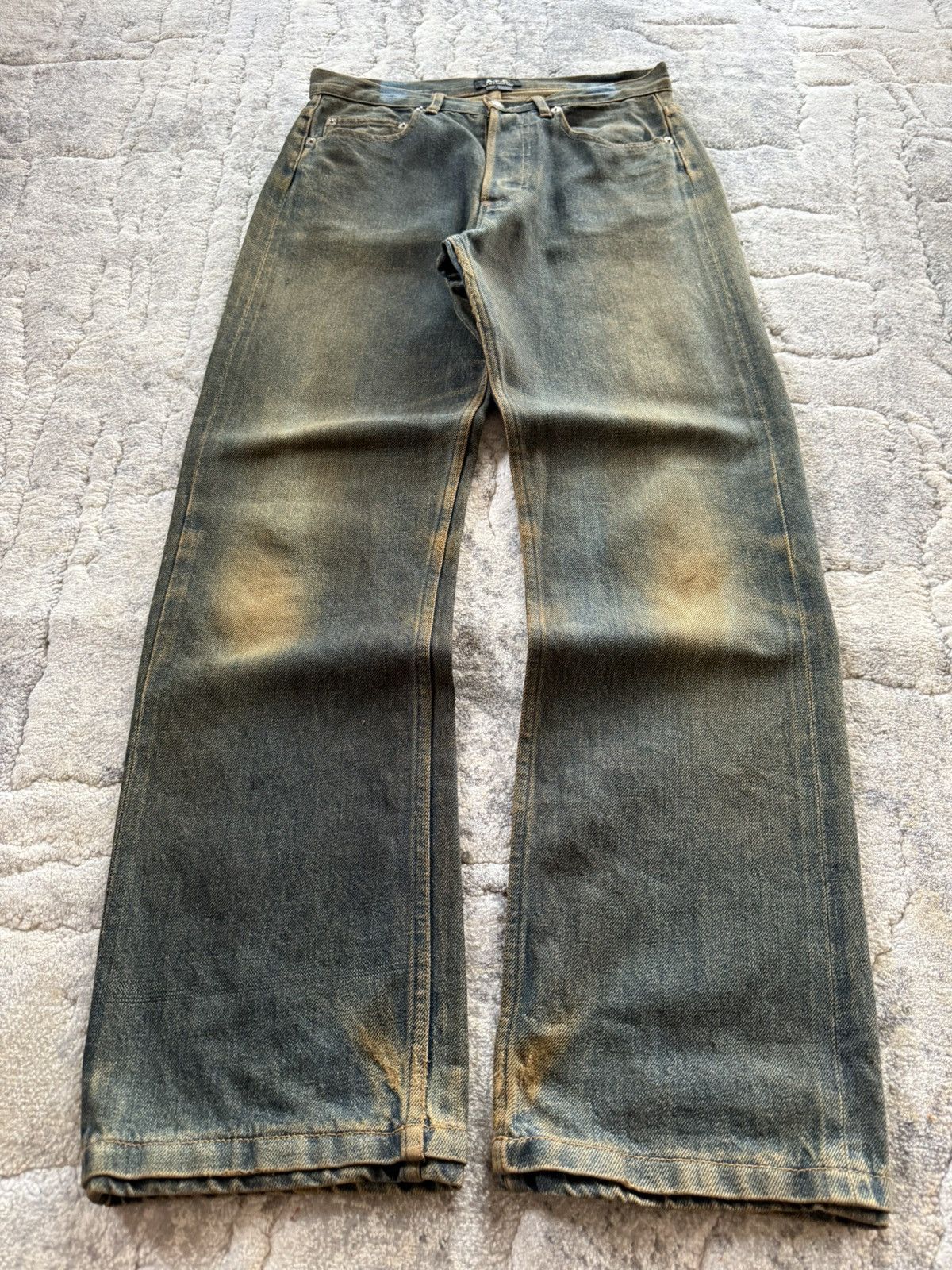 A.P.C. A.P.C Reu De Fleurus Earthy Mud Wash Selvedge Straight Jeans Size US 29 - 5 Thumbnail