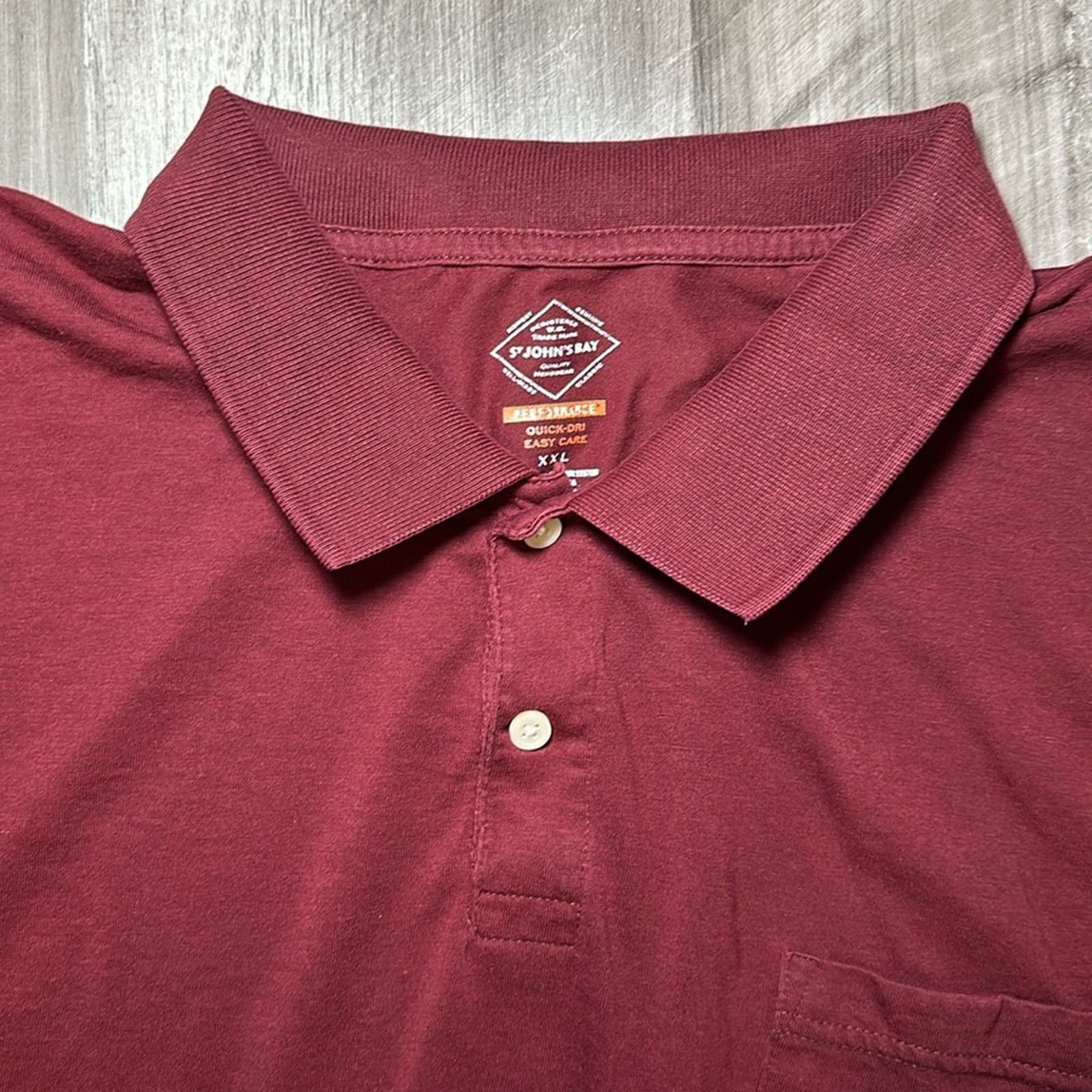 St. Johns Bay St. John’s Bay Performance Quick-Dri Easy Care Polo - 2XL Size US XXL / EU 58 / 5 - 5 Thumbnail