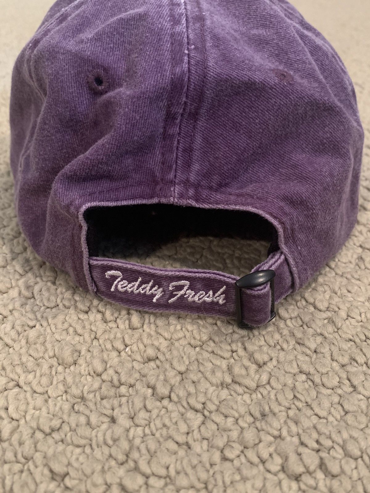 Teddy Fresh Teddy Fresh Purple and Black Bear Dad Hat Size ONE SIZE - 2 Thumbnail