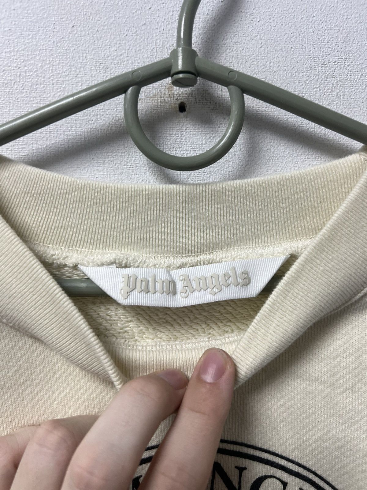 Palm Angels Palm Angels Sweatshirt Big Logo Luxury White Size US S / EU 44-46 / 1 - 3 Thumbnail