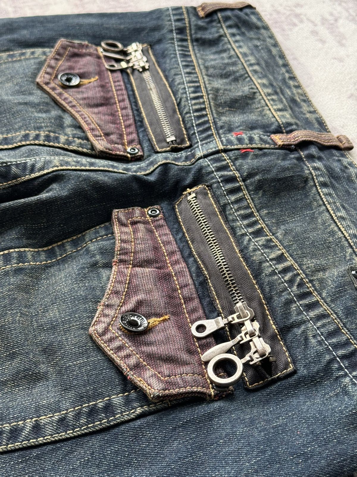 semanticdesign Vintage Semantic Design Tactical Flared Denim / Tornado Mart Size US 35 - 9 Thumbnail