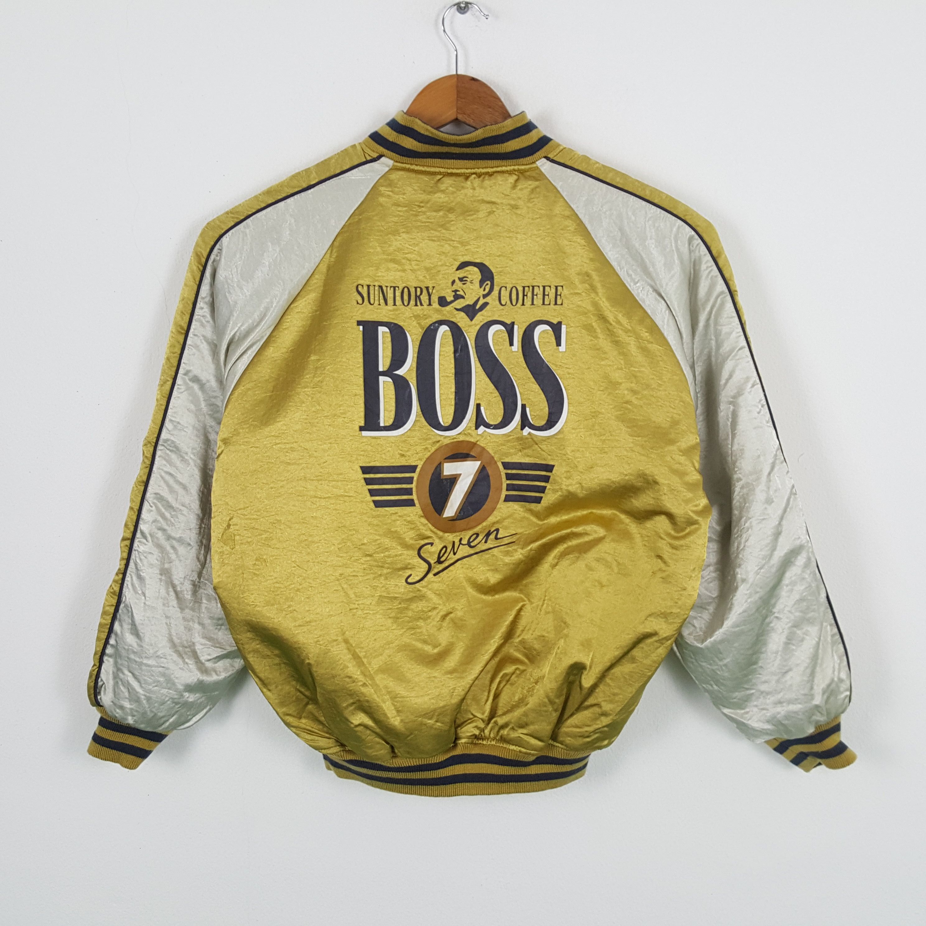 Vintage Vintage SUNTORY BOSS COFFE 7 Reversible Bombers Jacket Size US XL / EU 56 / 4 - 1 Thumbnail