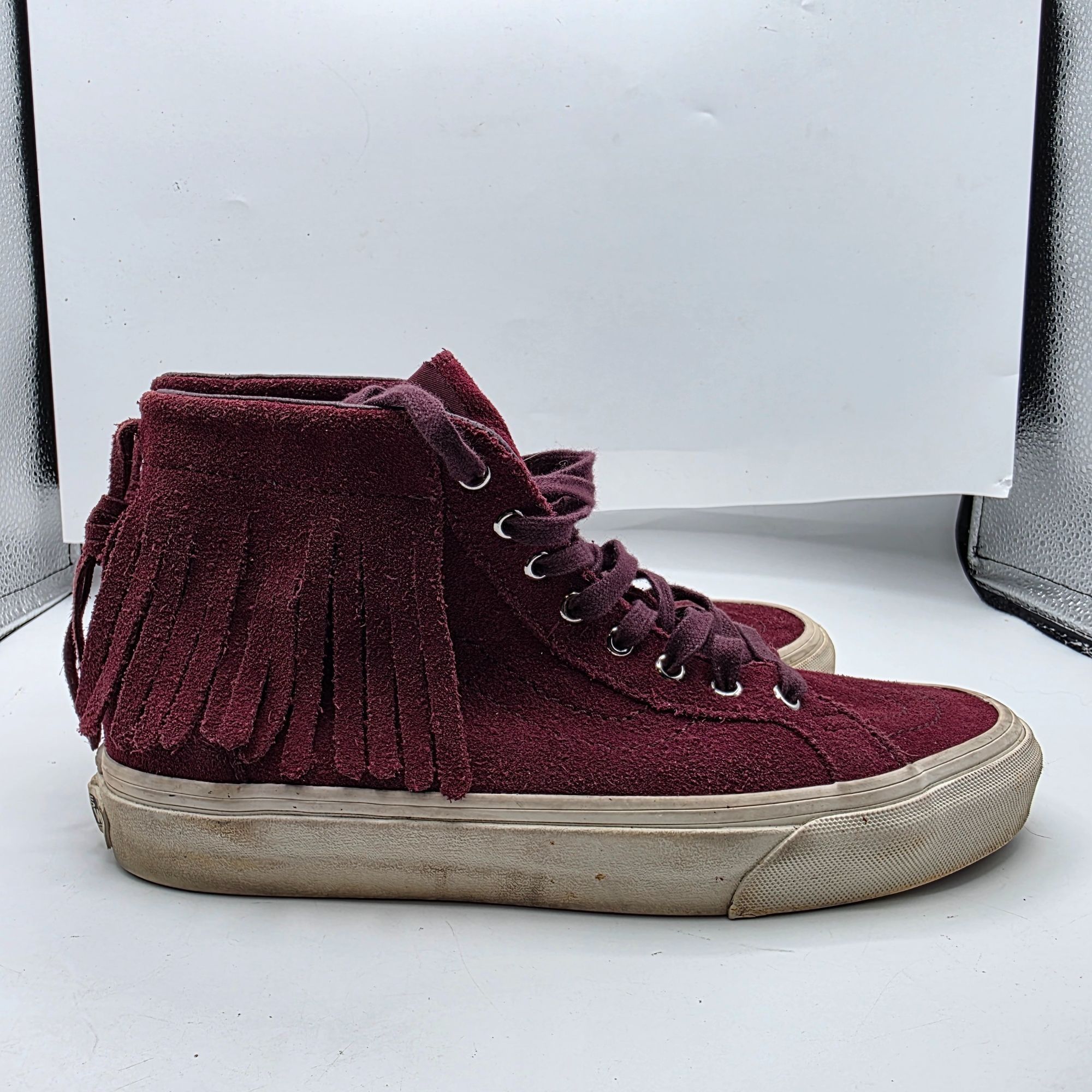 Vans Vans Sk8-Hi Fringe Womens Size 7.5 Port Royale Sneaker Shoes Size US 7.5 / IT 37.5 - 12 Thumbnail
