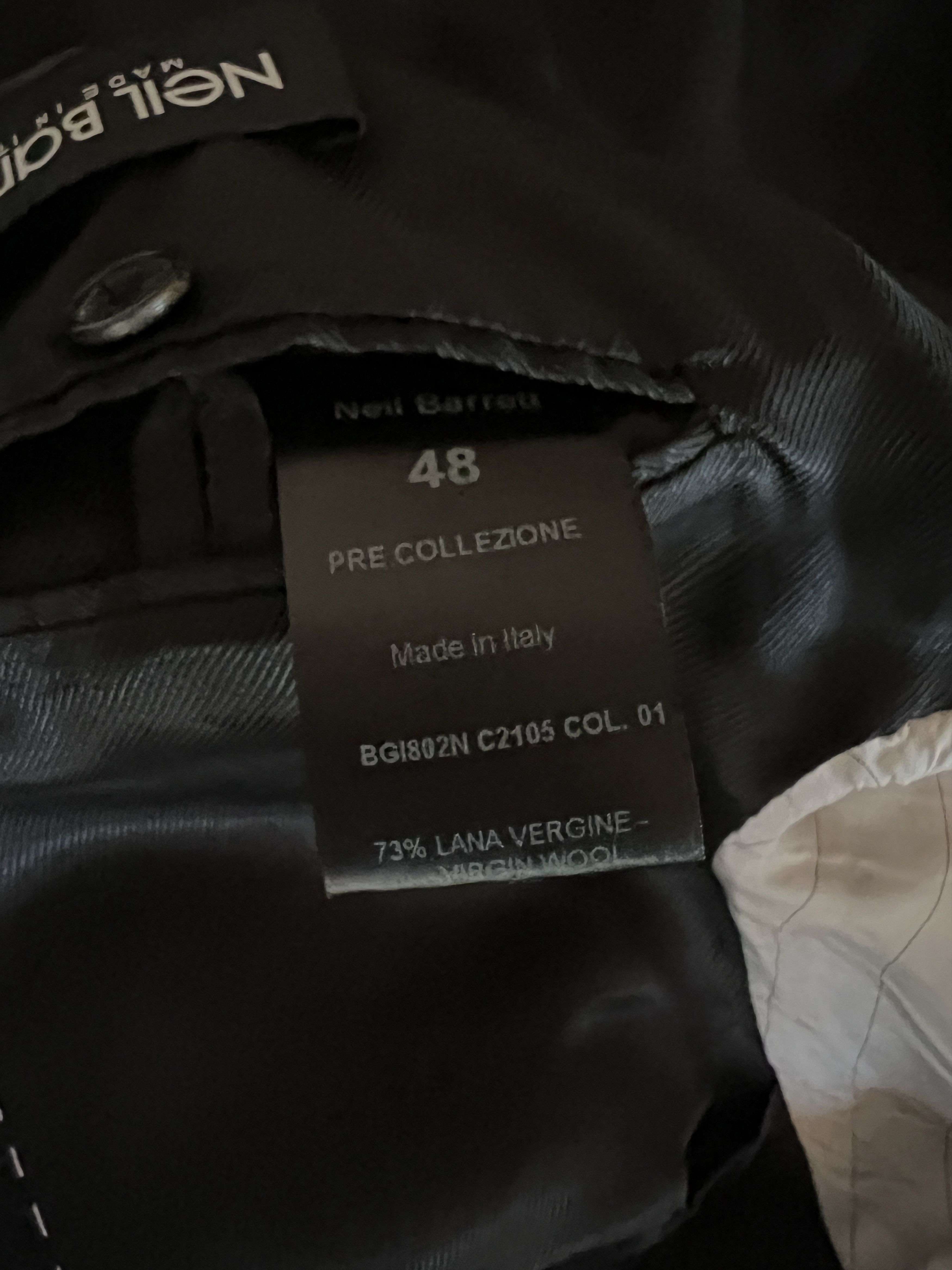 Neil Barrett 2 Button Suit W/Mock Vest Size 46S - 8 Thumbnail