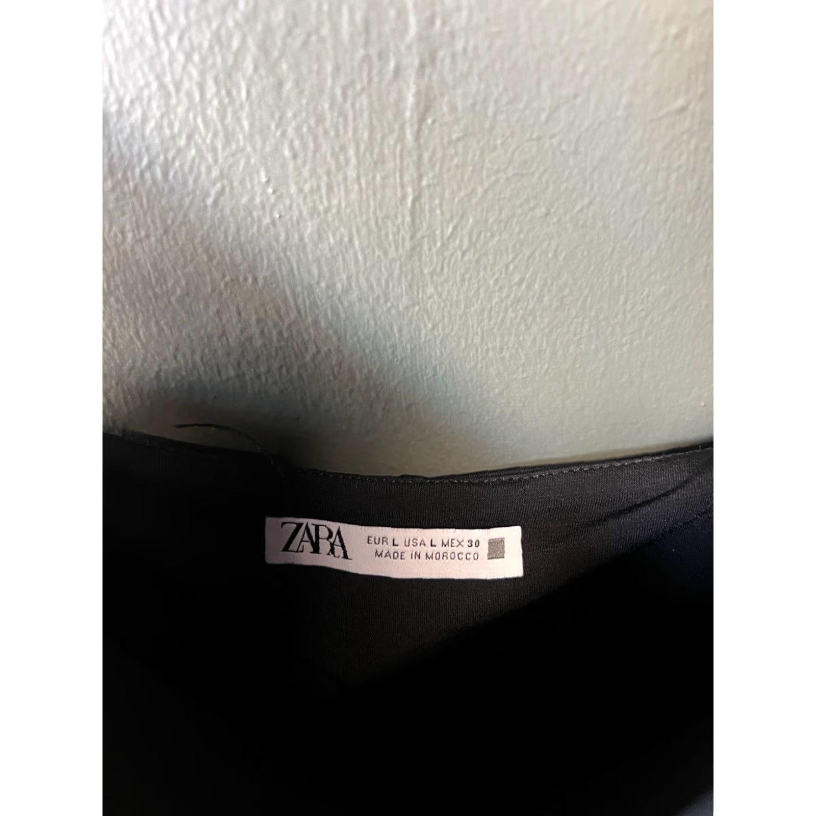 Zara Zara Womens Black Sleeveless Slip Dress L Short Size 36" / US 14 / IT 50 - 3 Thumbnail