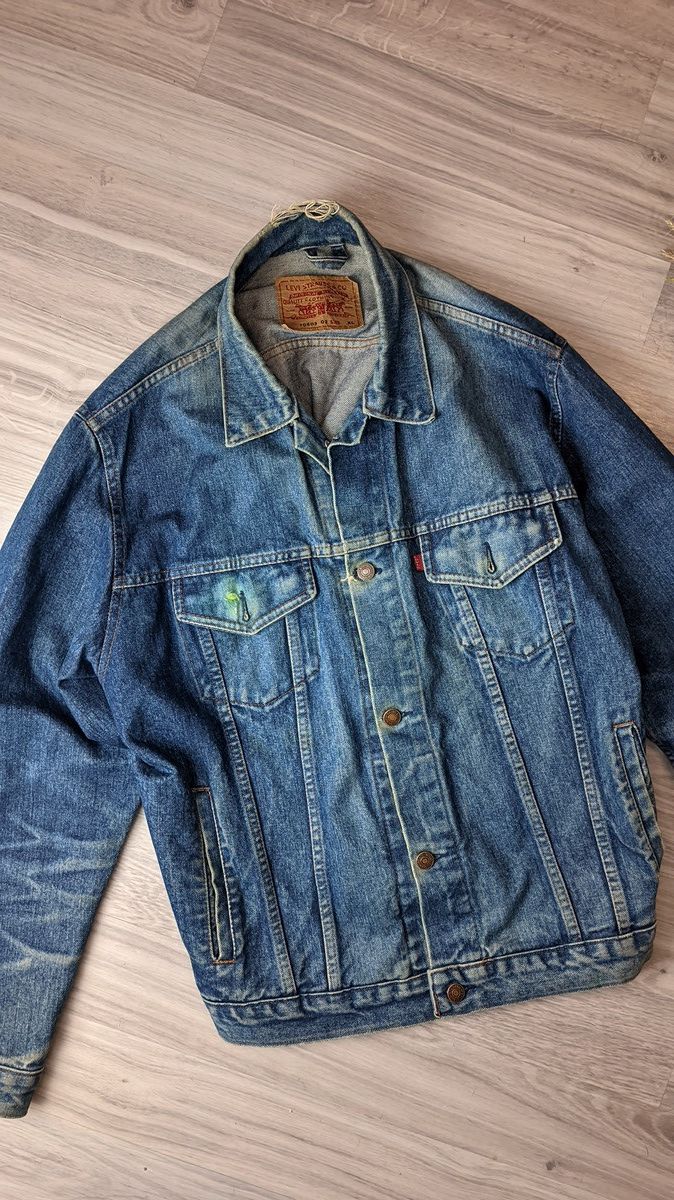 Japanese Brand × Levi's × Vintage Y2K 90s Levis vintage faded washed denim jacket ripped Size US XL / EU 56 / 4 - 2 Thumbnail