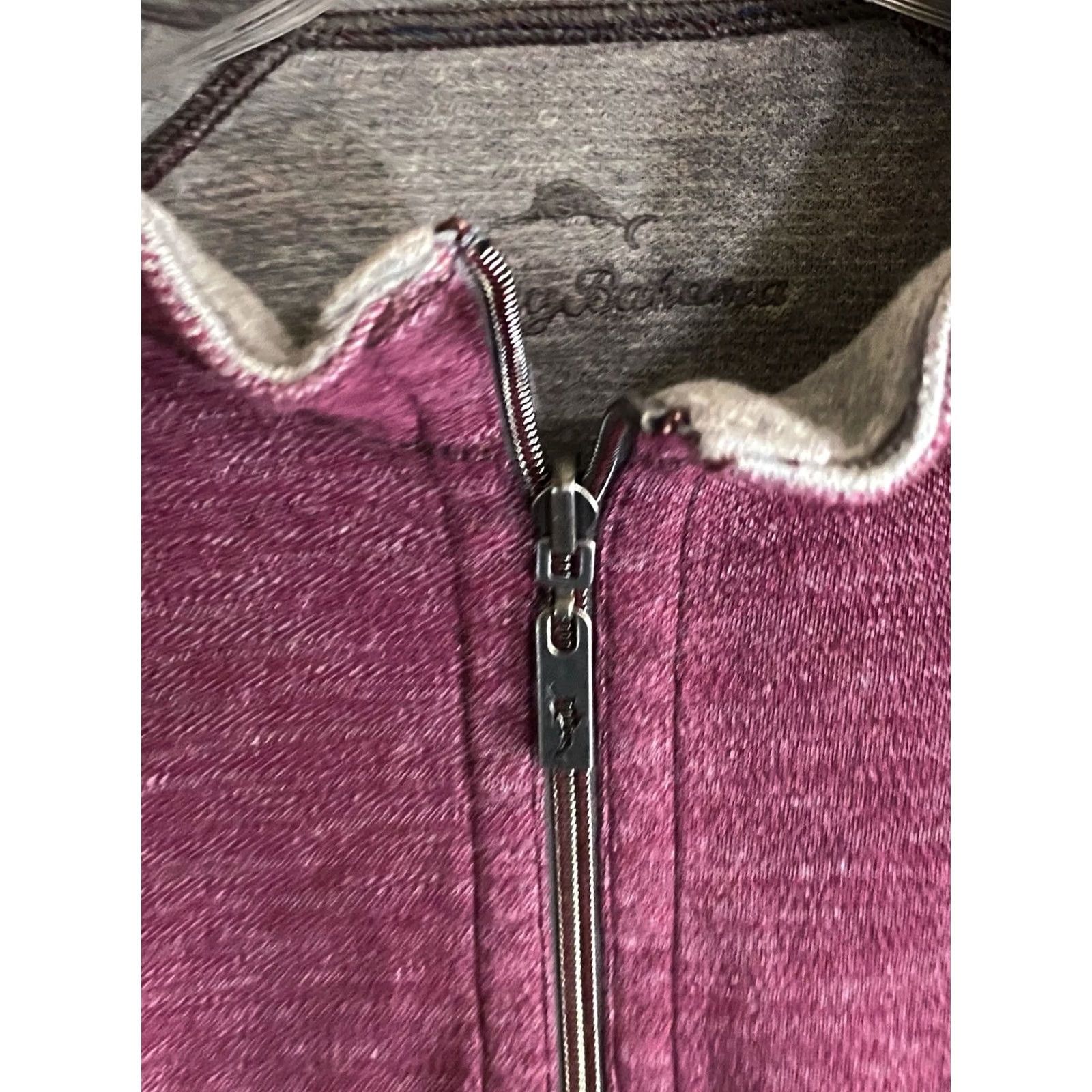 Tommy Bahama Tommy Bahama Sweater Plum Reversible Zip Medium M Mens Size US M / EU 48-50 / 2 - 4 Thumbnail