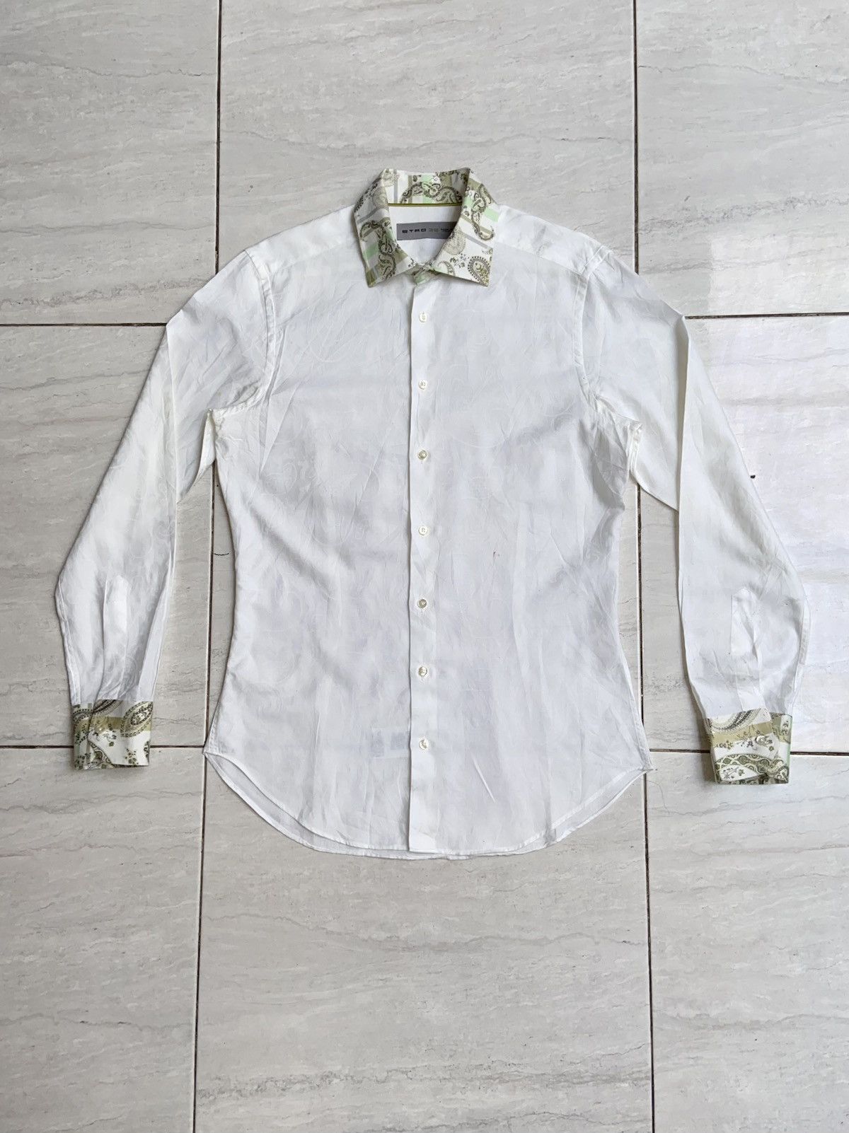 Etro ETRO Motive White Shirt Size US S / EU 44-46 / 1 - 1 Thumbnail