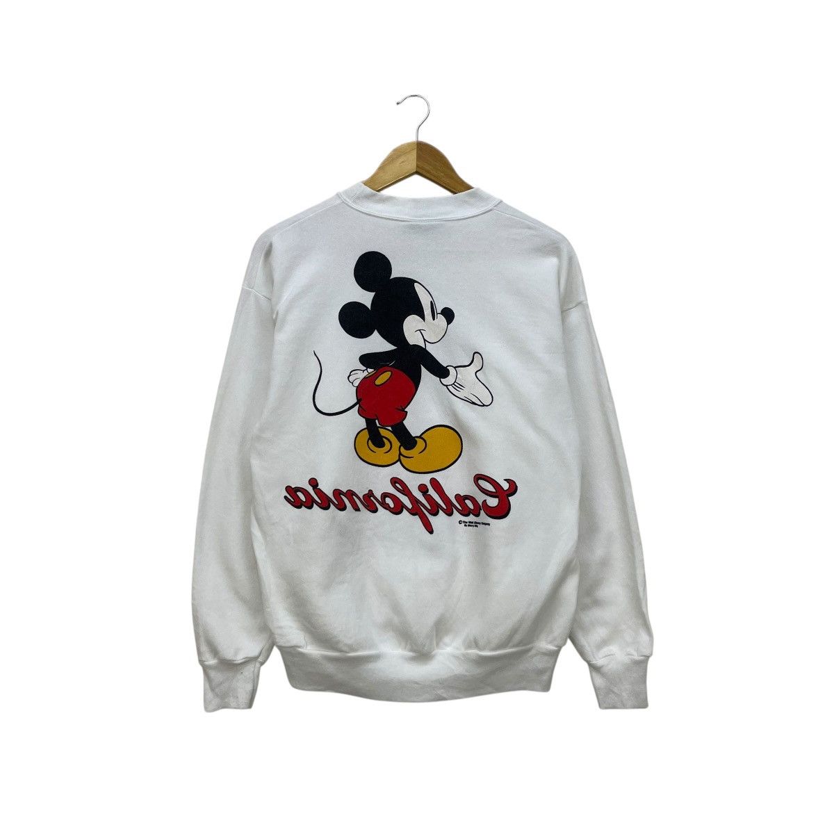 Mickey Mouse 💥Vintage Mickey Mouse Mirror Print Sweatshirt Size US M / EU 48-50 / 2 - 2 Thumbnail