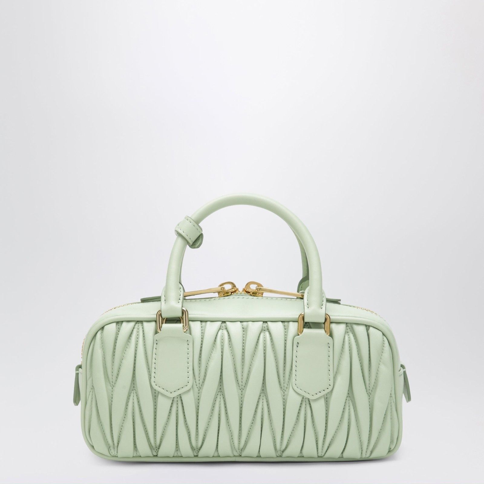 Miu Miu MIU MIU $3500 Regular Arcadie Aqua Matelassé Nappa Leather B Size ONE SIZE - 3 Thumbnail