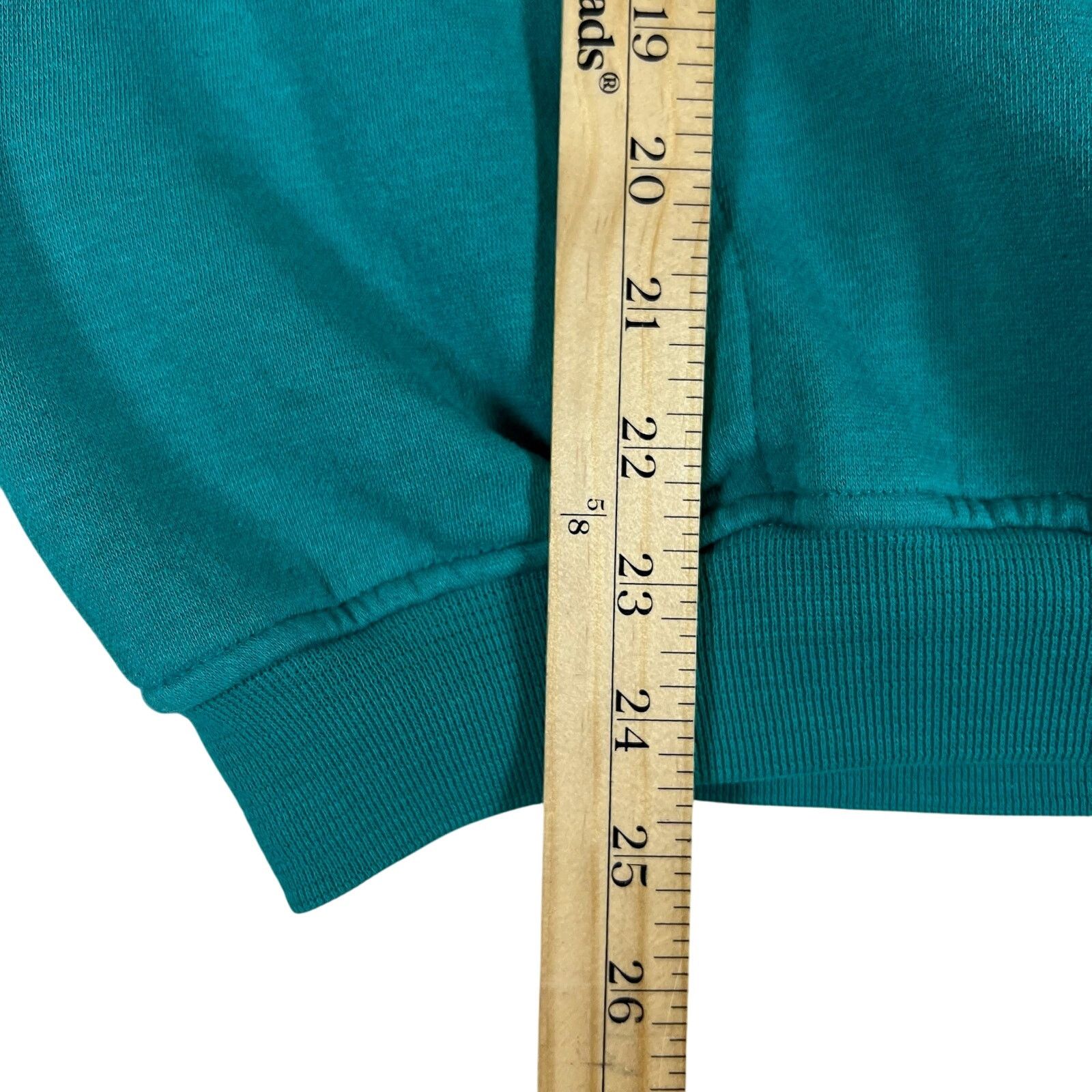 Nordstrom Vintage Teal Mock Neck Sweatshirt L | Nordstrom Lingerie Size L / US 10 / IT 46 - 13 Thumbnail