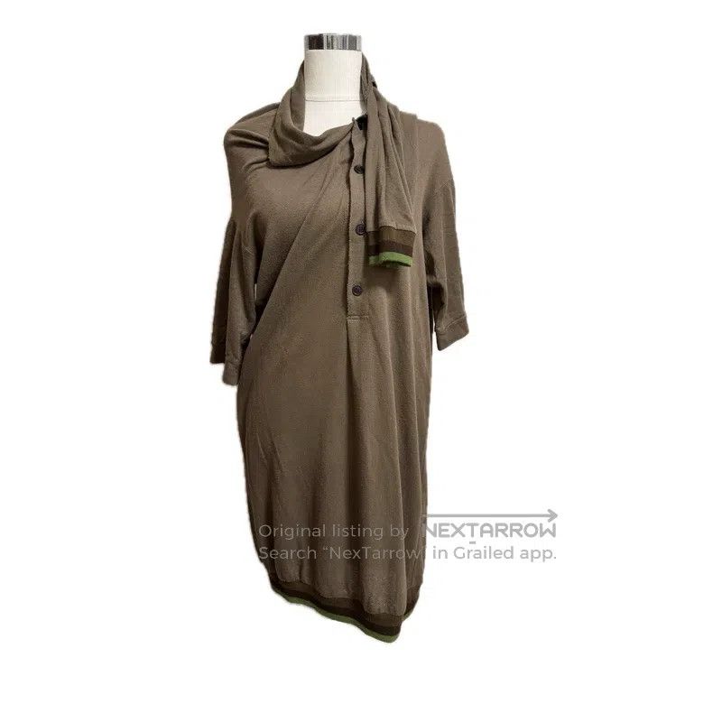 Yohji Yamamoto Yohji Yamamoto size 3 Irregularly warped shirt dress Size L / US 10 / IT 46 - 1 Thumbnail