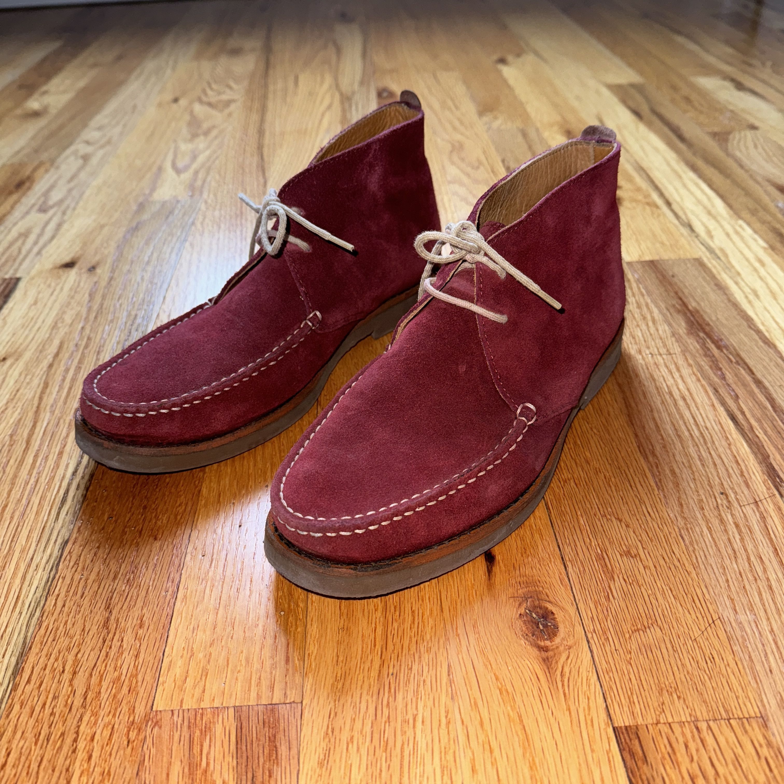Massimo Dutti BURGANDY SUEDE BOOTS MASSIMO DUTTI SIZE 8 1/2 / 41 Size US 8.5 / EU 41-42 - 1 Thumbnail