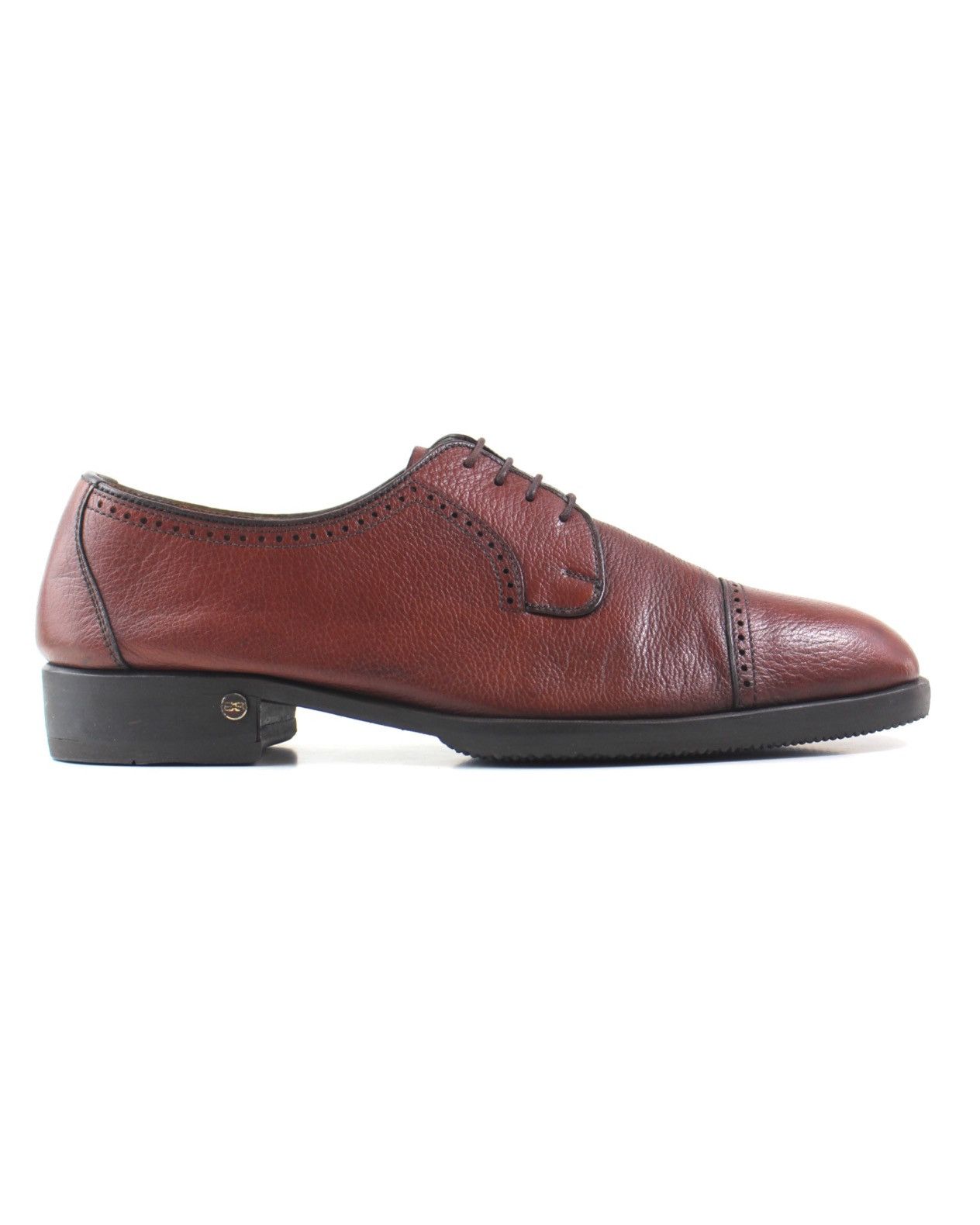 Balenciaga 2000S BALENCIAGA BURGUNDY LEATHER CAP TOE DERBY SHOES Size US 9 / EU 42 - 3 Thumbnail