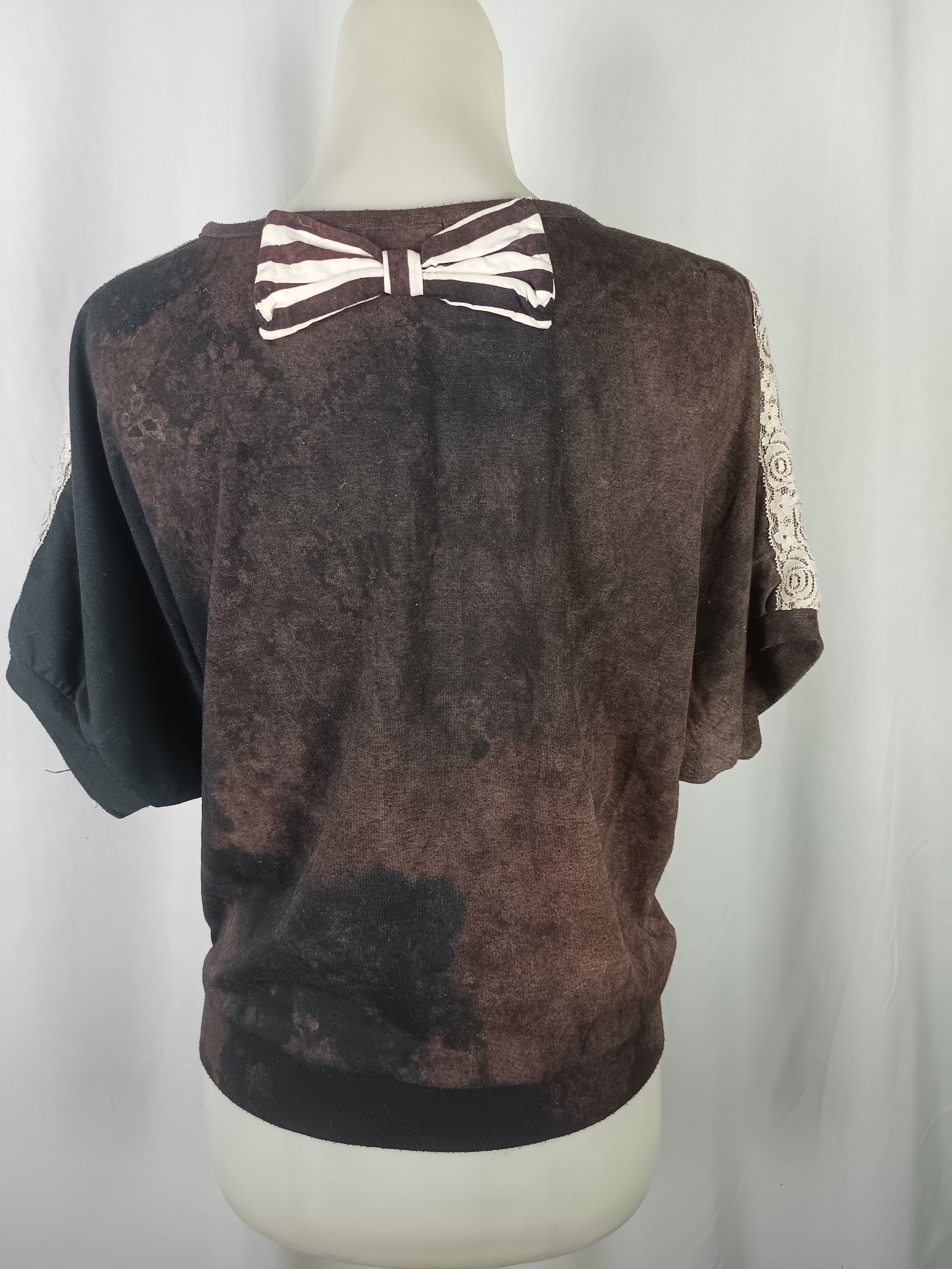 If Six Was Nine × Japanese Brand × Vintage ❤️LOVE LOLLY ❤️Tie Die Batwing Short T-Shirt Size L / US 10 / IT 46 - 21 Thumbnail