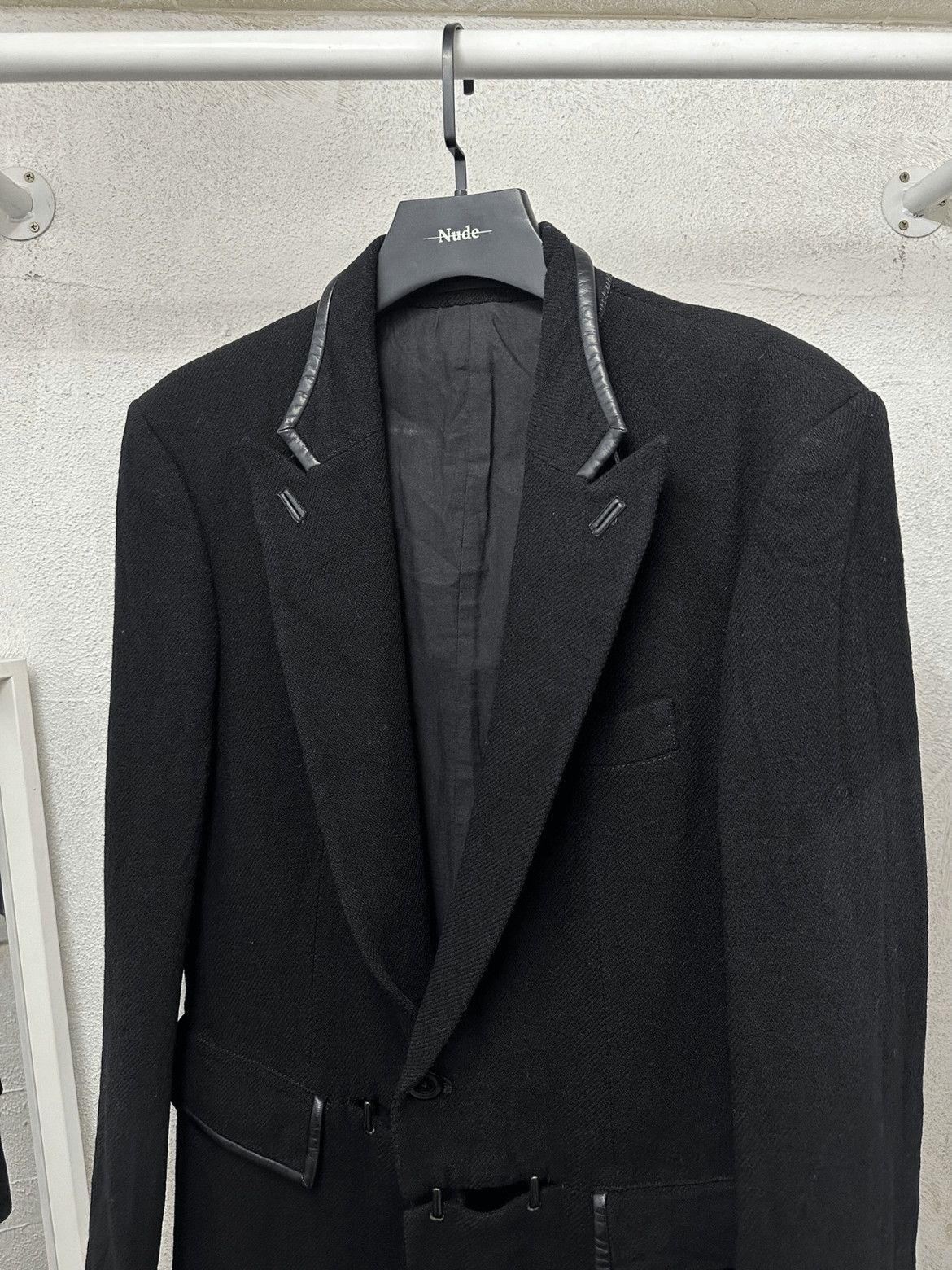 Yohji Yamamoto Yohji Yamamoto Early Period Wool Military Blazer Jacket Size US XL / EU 56 / 4 - 2 Thumbnail