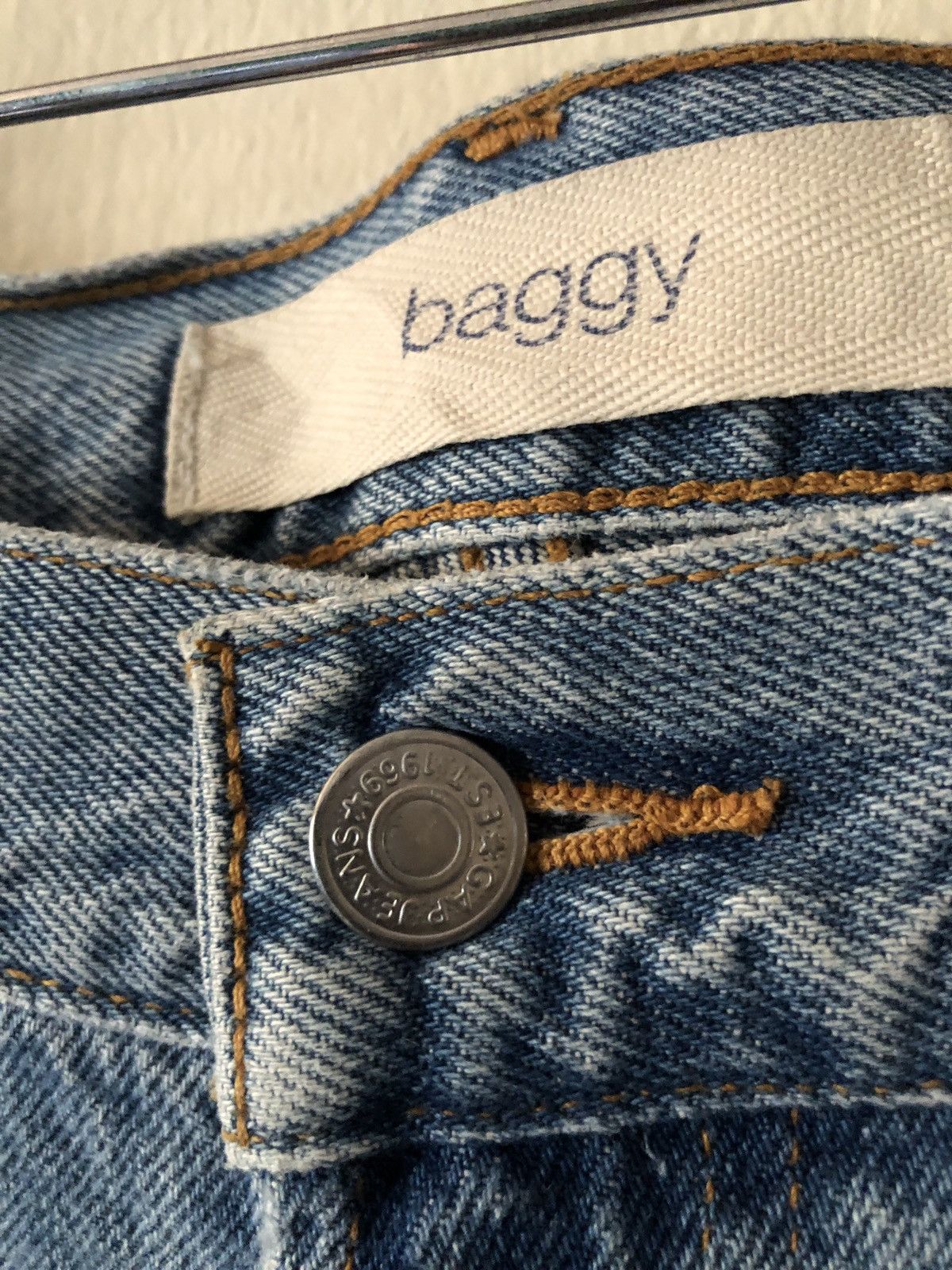 Gap × Vintage Vintage Gap Usa Baggy Denim Jeans Hip Hop Size US 39 - 4 Thumbnail