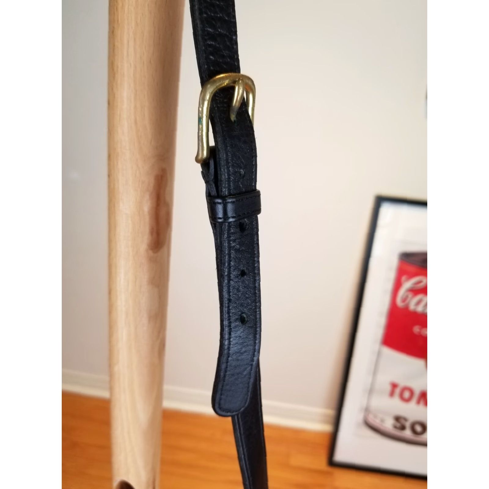 Coach VINTAGE Coach BLACK Leather CROSS Messenger CROSSBODY BAG Size ONE SIZE - 2 Thumbnail