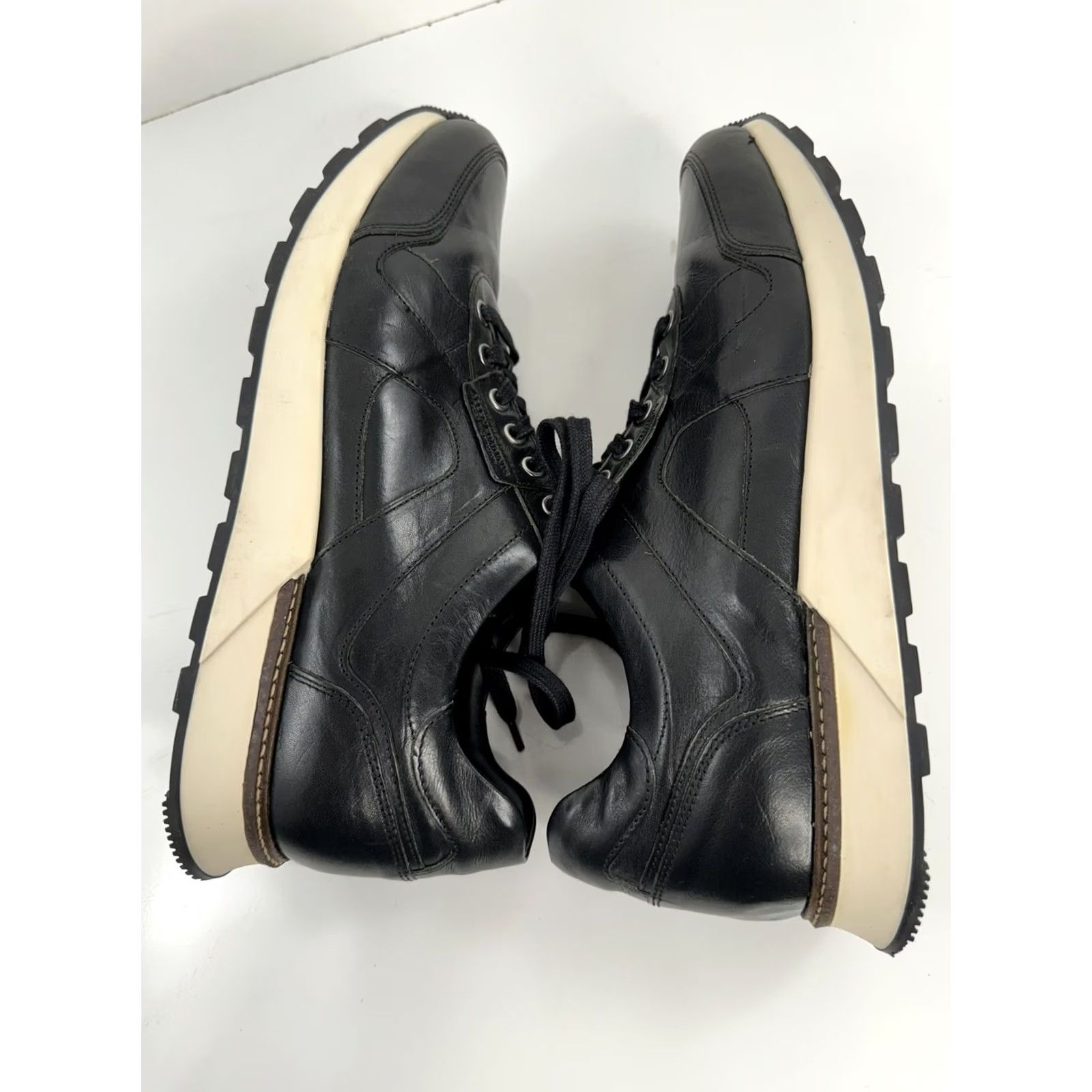Allen Edmonds Allen Edmonds FORT WASHINGTON Leather Sneakers 11.5 D Black Mens Size US 12 / EU 45 - 5 Thumbnail