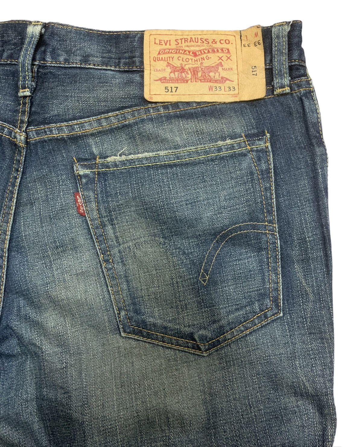 Levi's Vintage Levi’s 517 Flared Faded Wash Jeans Denim Size US 33 - 5 Thumbnail