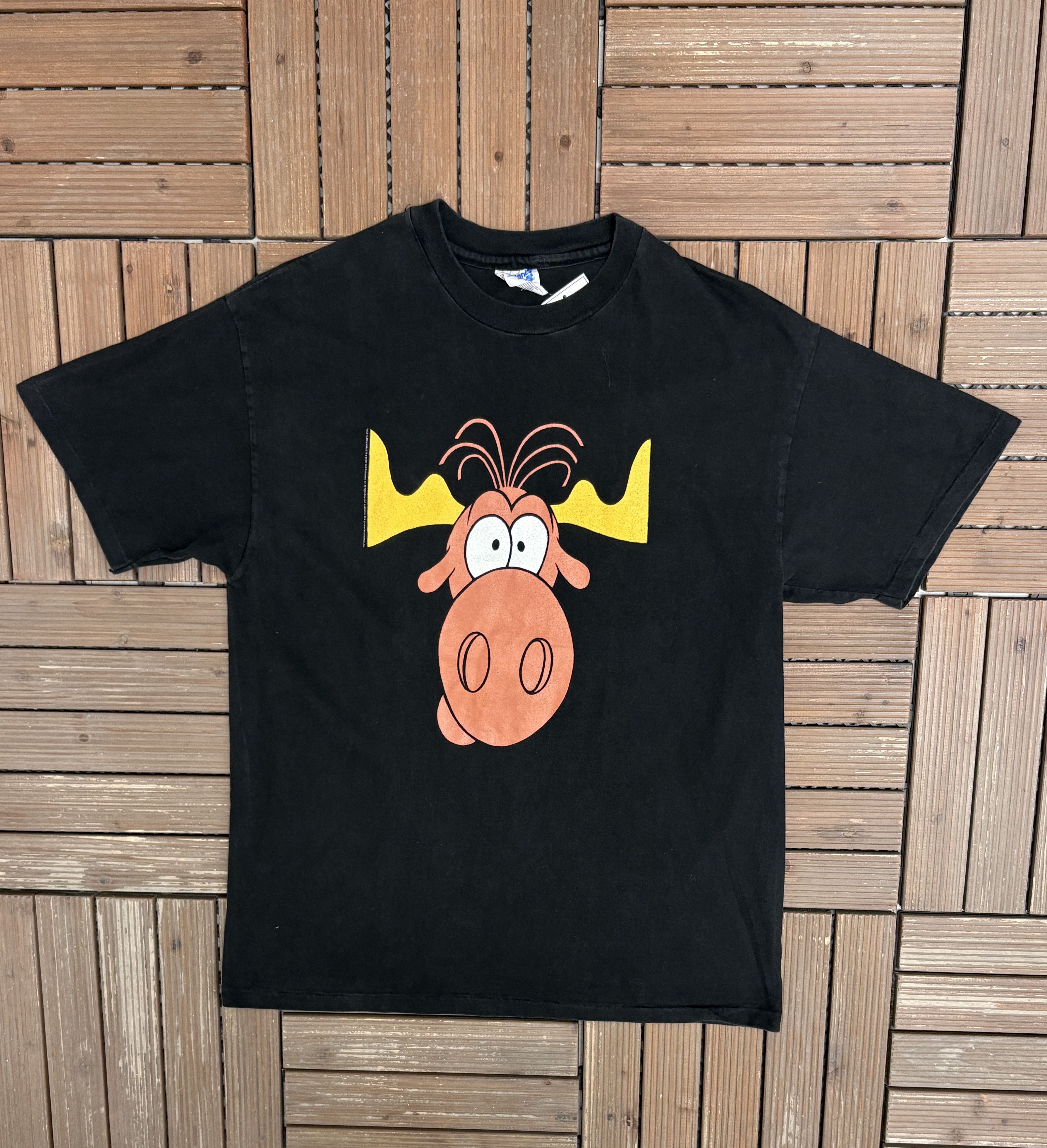 Vintage Rocky and Bullwinkle Taco Bell Vintage Black T-Shirt Tee Size US L / EU 52-54 / 3 - 1 Thumbnail