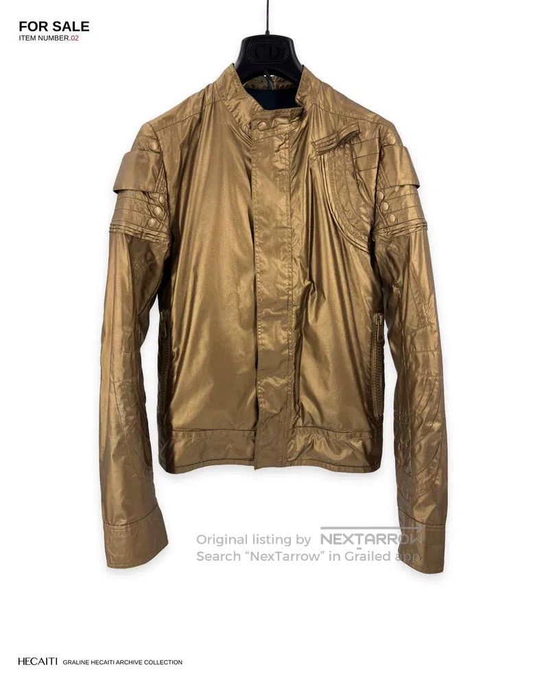 Dior Dior Gilt Knight Armor Deconstructed Tech Fabric Windbreak Size US S / EU 44-46 / 1 - 1 Thumbnail