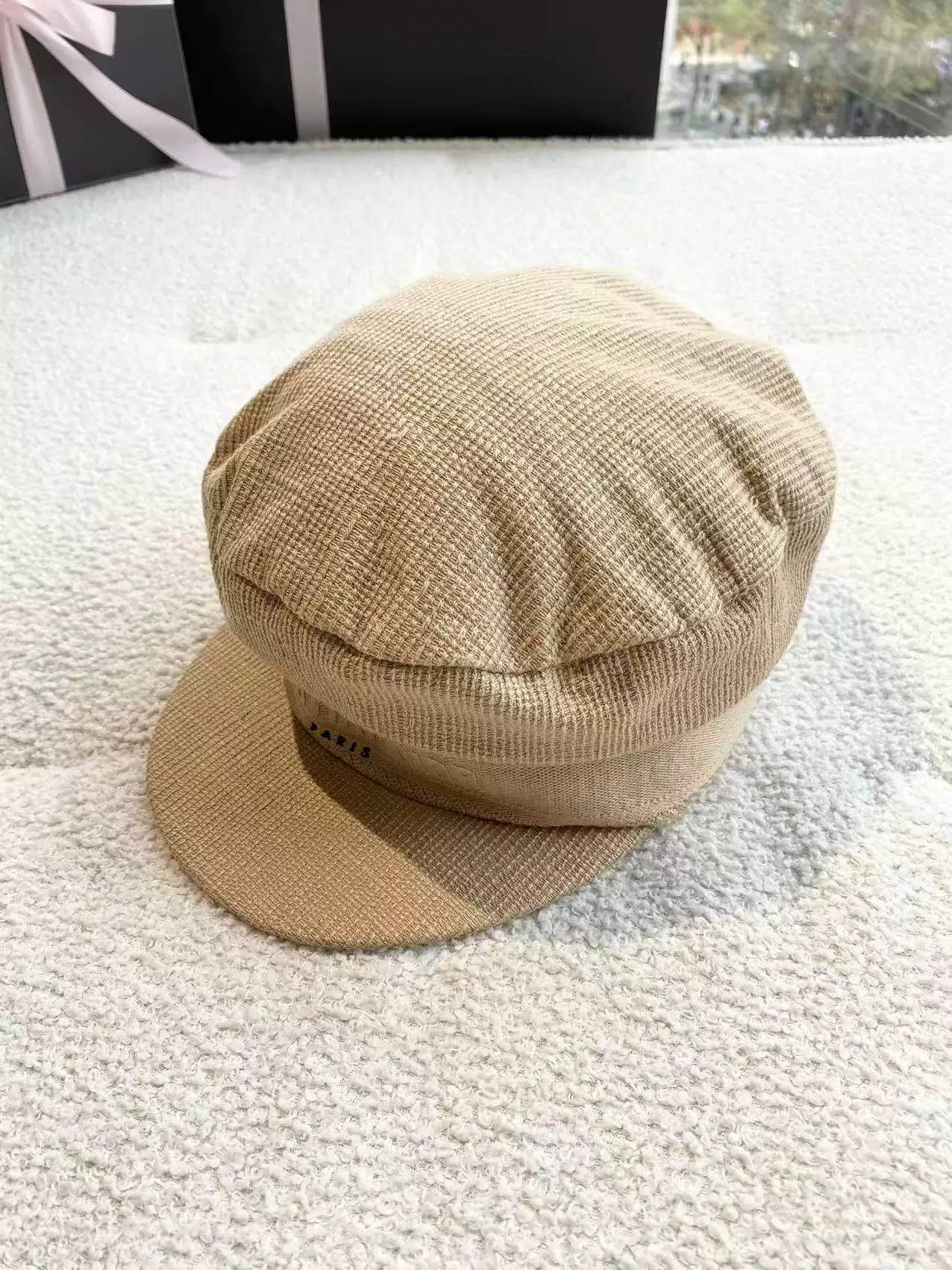 Dior Dior Beige Cotton Logo Newsboy Cap Size ONE SIZE - 1 Thumbnail