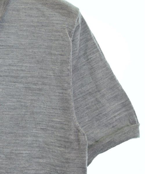 Comme des Garcons Homme Deux Knitwear Short Sleeve Plain Half Button Gray Size US S / EU 44-46 / 1 - 4 Thumbnail
