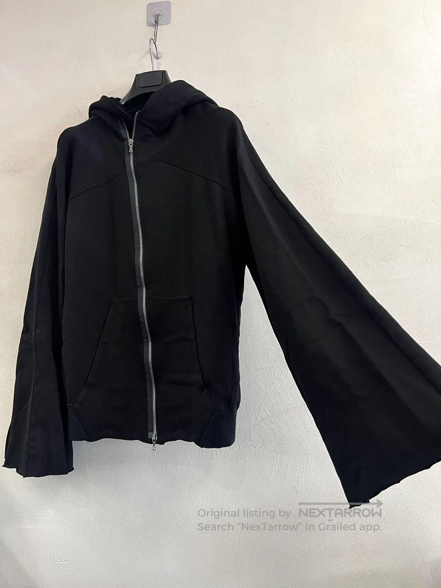 Julius Julius_7 Hooded Flare Sleeve Sweatshirt. Size M / US 6-8 / IT 42-44 - 8 Thumbnail