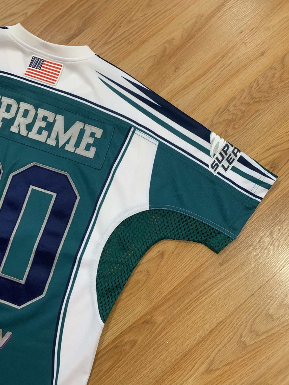 Supreme Sz S - Supreme Sudden Death Football Jersey (Teal) SS24 Size US S / EU 44-46 / 1 - 13 Thumbnail