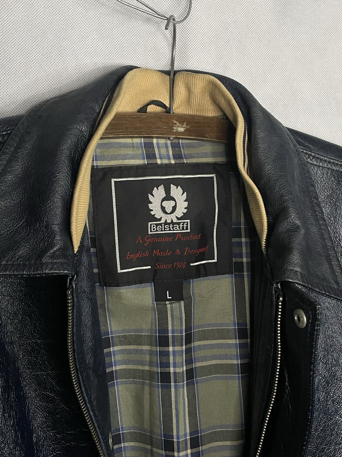 Belstaff × Japanese Brand × Vintage Navy Vintage Y2k 90s Leather Jacket Belstaff UK American USA Size US M / EU 48-50 / 2 - 5 Thumbnail