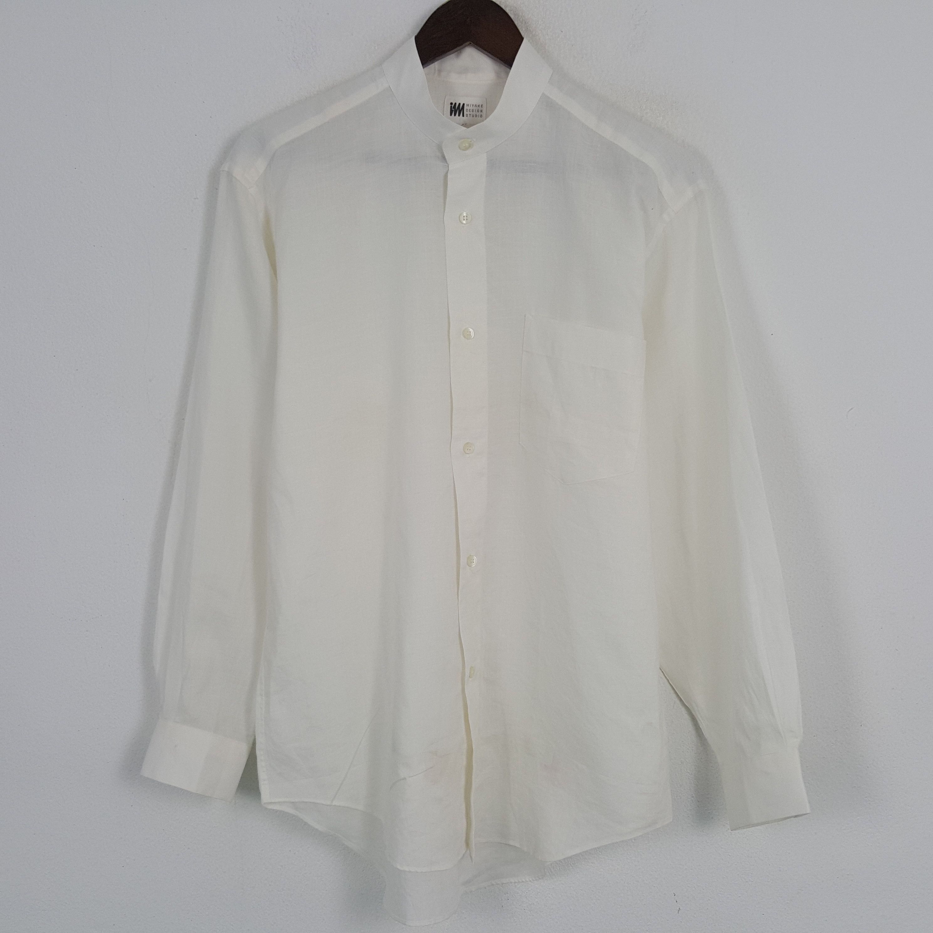 Issey Miyake × Vintage Vintage Issey Miyake Plain Button Up Shirt Size US M / EU 48-50 / 2 - 1 Thumbnail