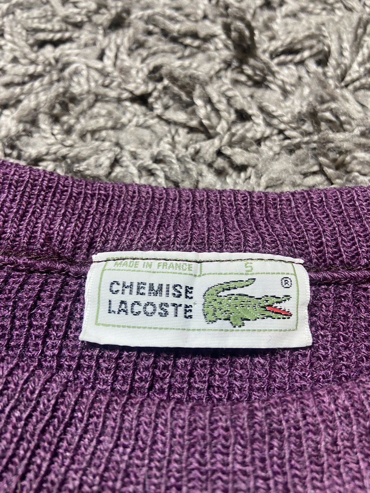Lacoste × Vintage VINTAGE 90s LACOSTE WOOL KNITTED SWEATER MADE IN FRANCE Size US M / EU 48-50 / 2 - 3 Thumbnail