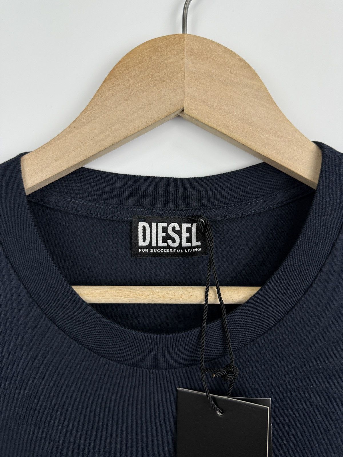 Diesel 🇺🇸❗️NEW Diesel Velour Logo For Successful Living Classic Tee Size US XL / EU 56 / 4 - 7 Thumbnail