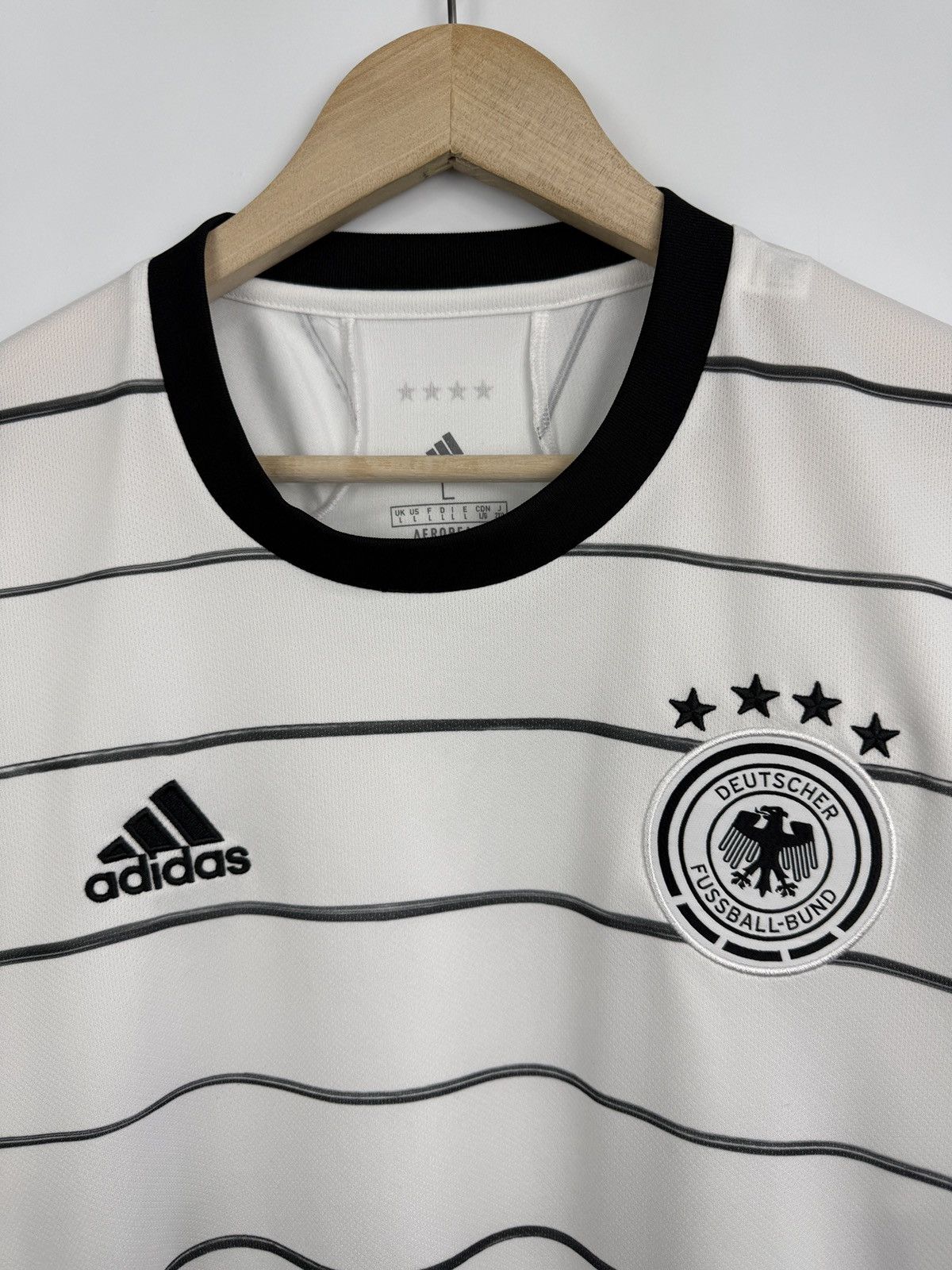 Adidas 🇩🇪 2019 Adidas Germany 4 Star World Cup Edition Jersey Soccer Size US L / EU 52-54 / 3 - 4 Thumbnail