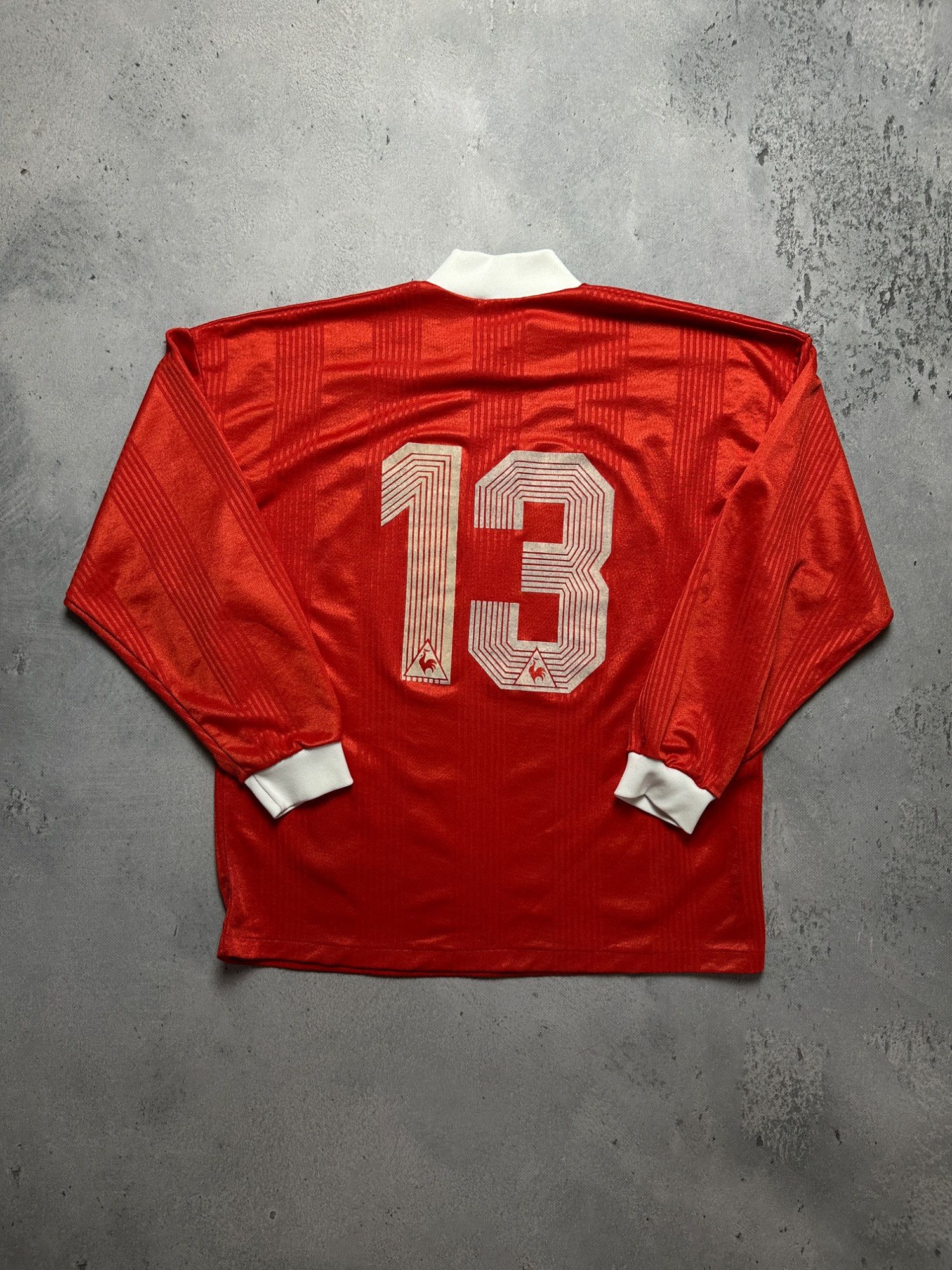 Le Coq Sportif Vintage Le Coq Sportif Coop Red Long Sleeve Soccer Jersey L Size US L / EU 52-54 / 3 - 2 Thumbnail