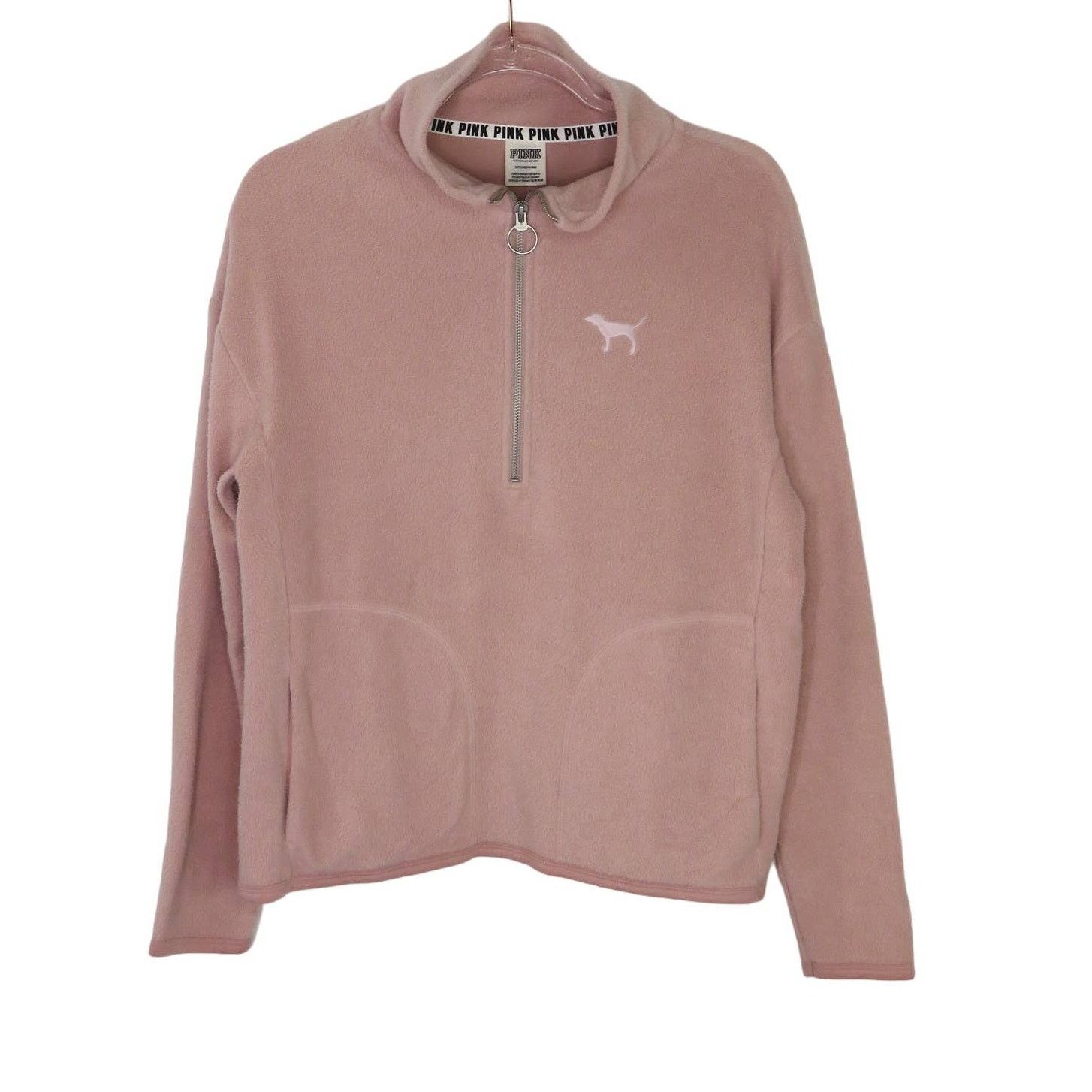 Pink Y2k PINK Victoria's Secret Pink Half Zip Pullover Small Size S / US 4 / IT 40 - 1 Thumbnail