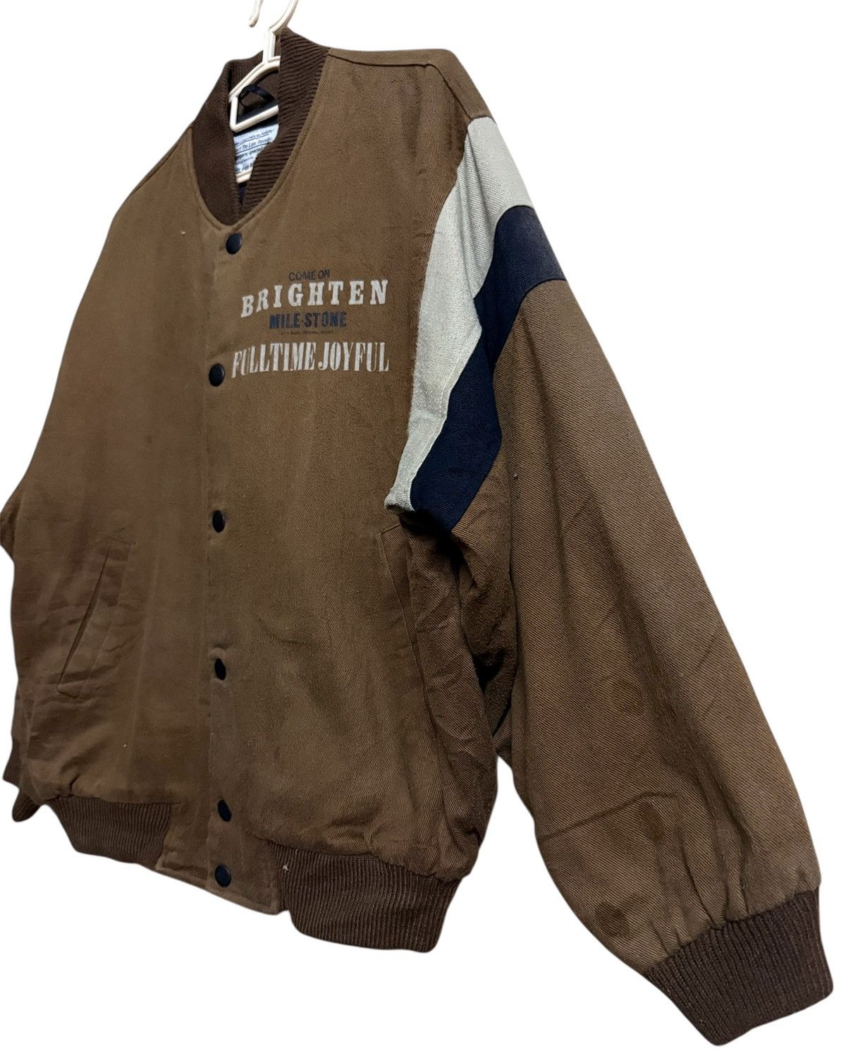 Japanese Brand × Vintage Vintage Varsity BRIGHTEN JACKET Size US L / EU 52-54 / 3 - 3 Thumbnail