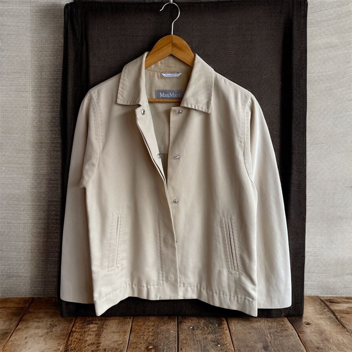 Max Mara Vintage🔥MAX MARA🔥Thread Design AvantGarde Jacket Very Rare Size S / US 4 / IT 40 - 4 Thumbnail
