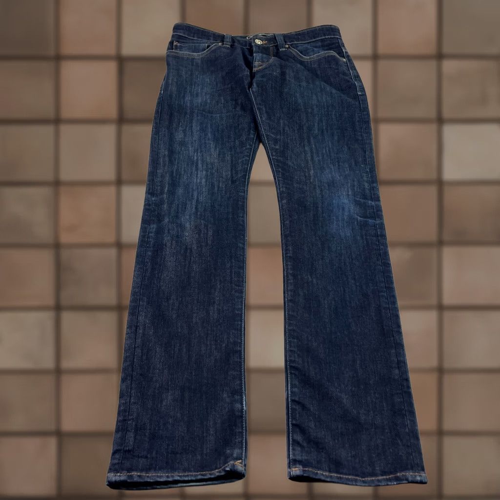 Vintage VINTAGE 34 Heritage Jeans Mens 30x34 Blue Dark Wash Denim Tapered Regular Mens Size US 30 / EU 46 - 1 Thumbnail