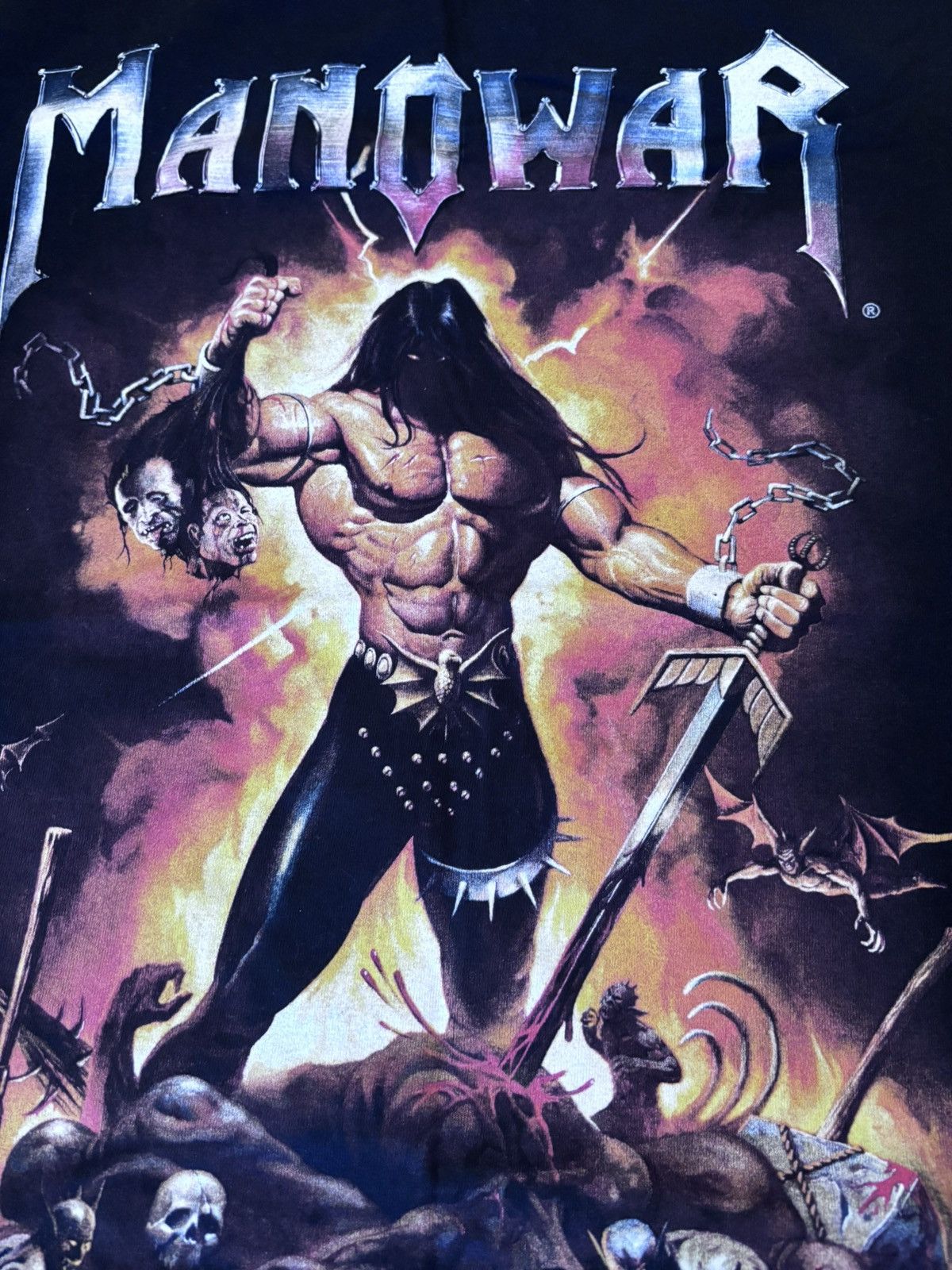 Band Tees vintage MANOWAR 2002 tour shirt Size US XL / EU 56 / 4 - 4 Thumbnail